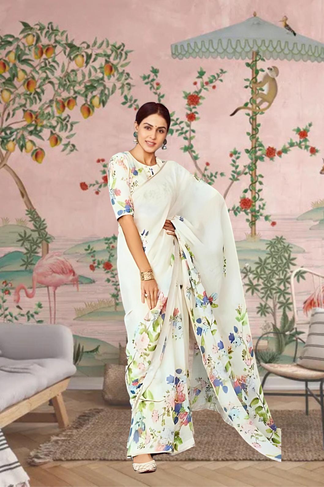 Front angle showing multicolor blend flowing across body