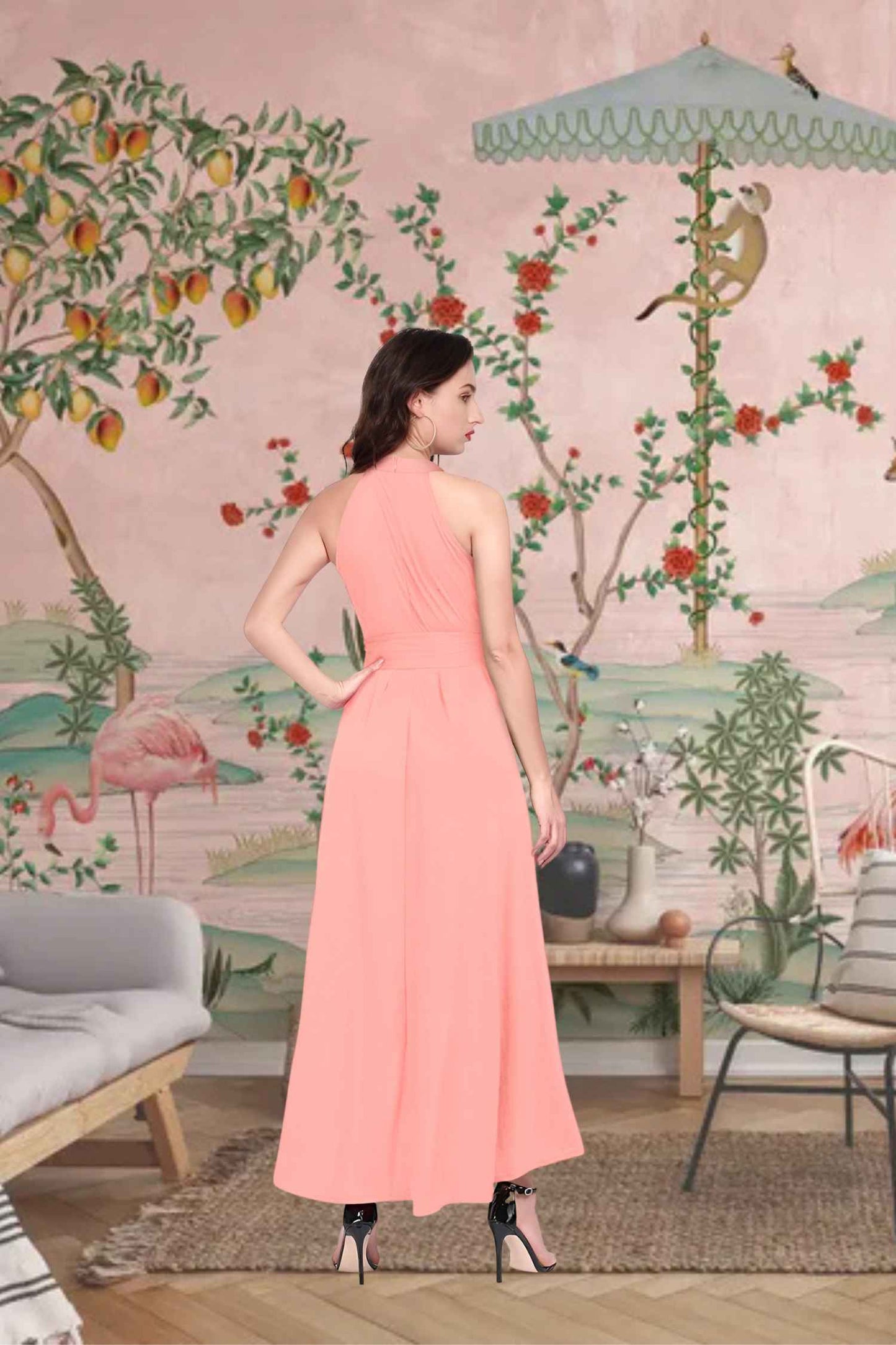 Rear angle showing hem’s fading radiance