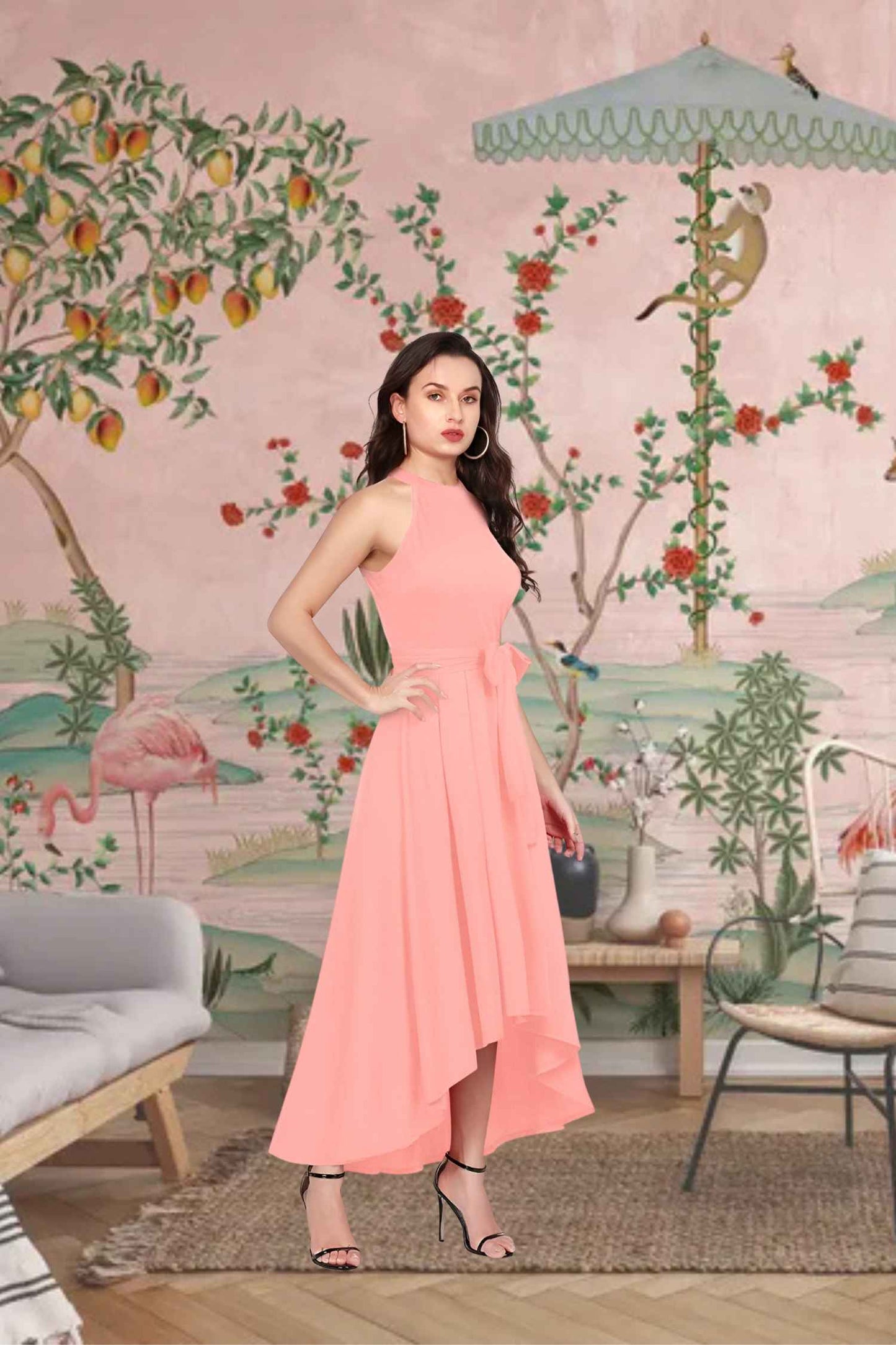 Profile caught between light and shadow