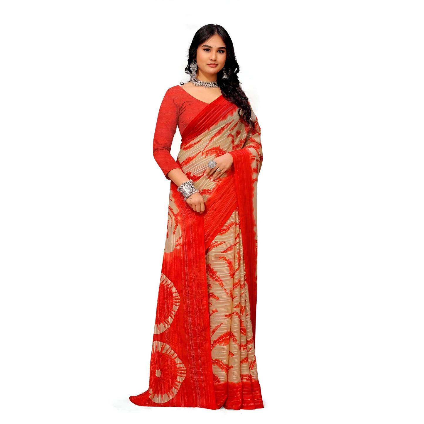 red blouse fabric for custom styling