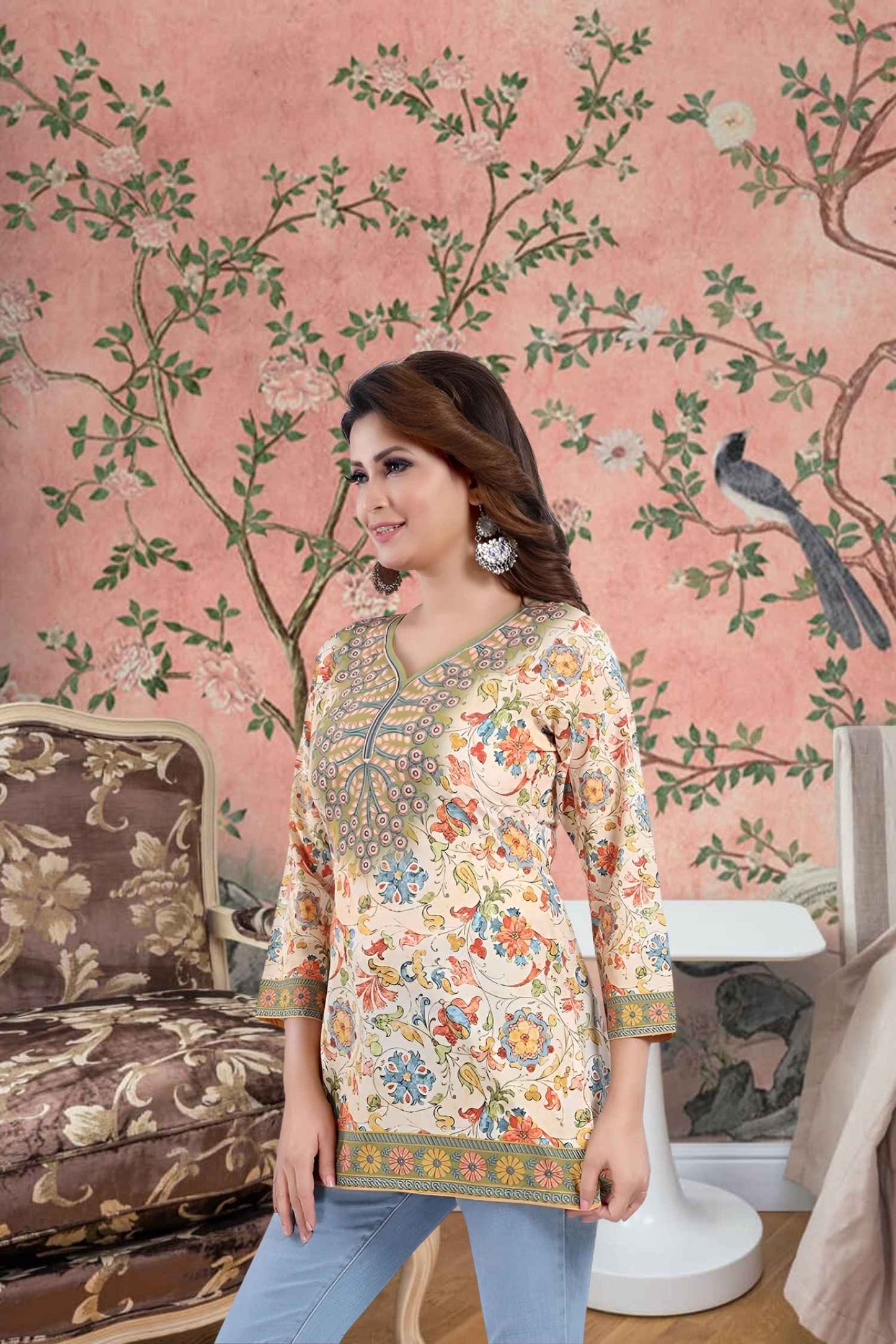 Profile shot capturing the hem’s whisper-soft drape