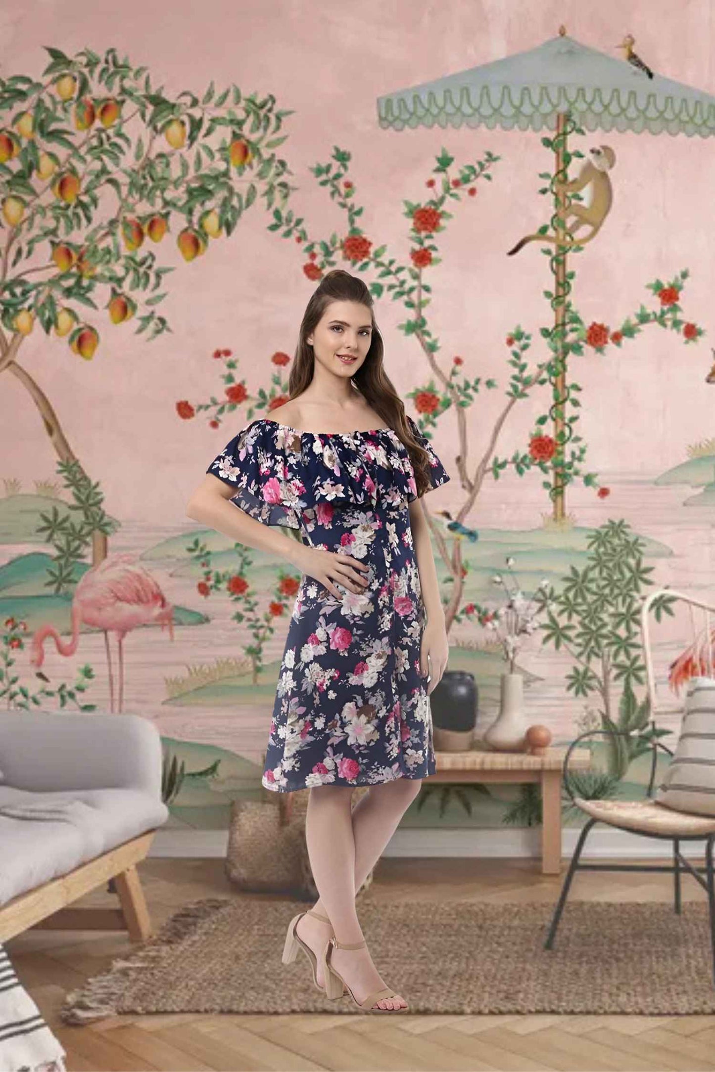 Detail of encrypted floral patterns