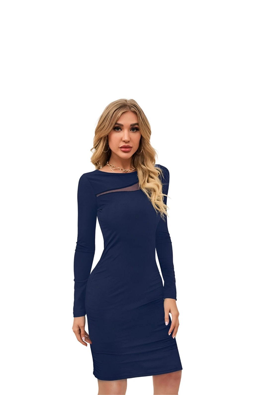 Side view of Cerulean Cipher – profile details on seamless white background