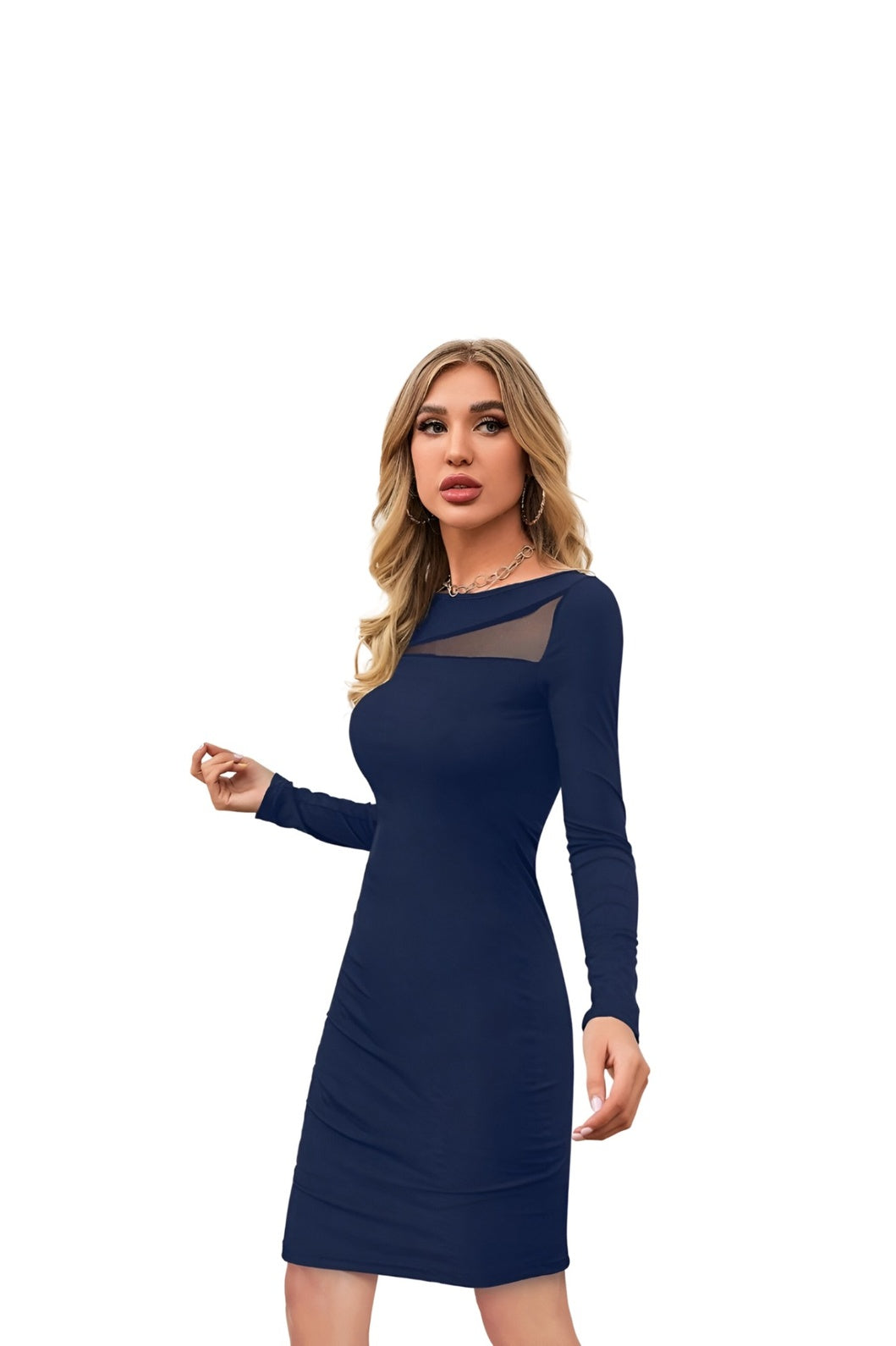 Side view of Cerulean Cipher – profile details on seamless white background