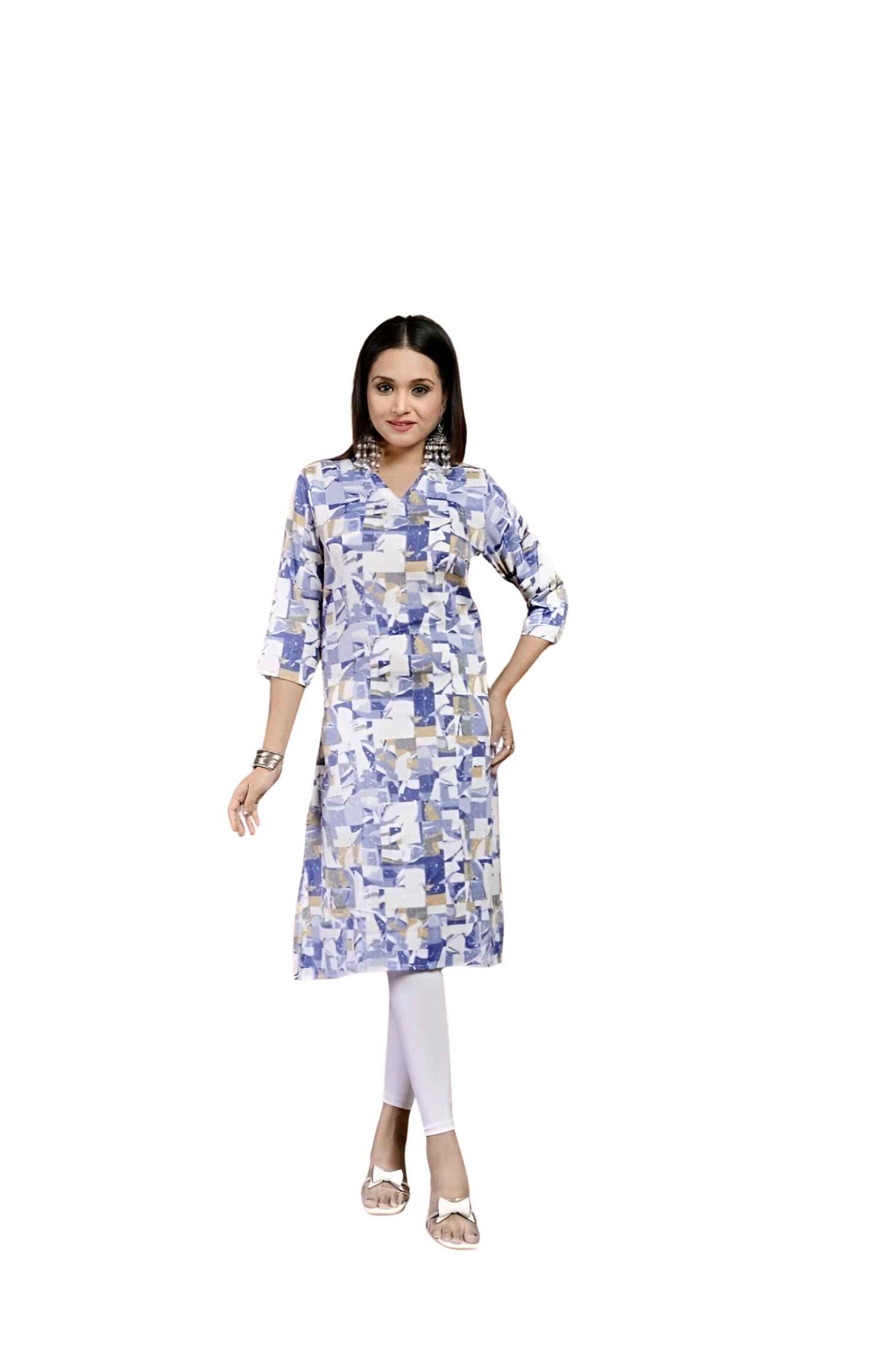 Isolated front shot capturing perfect lines and print flow