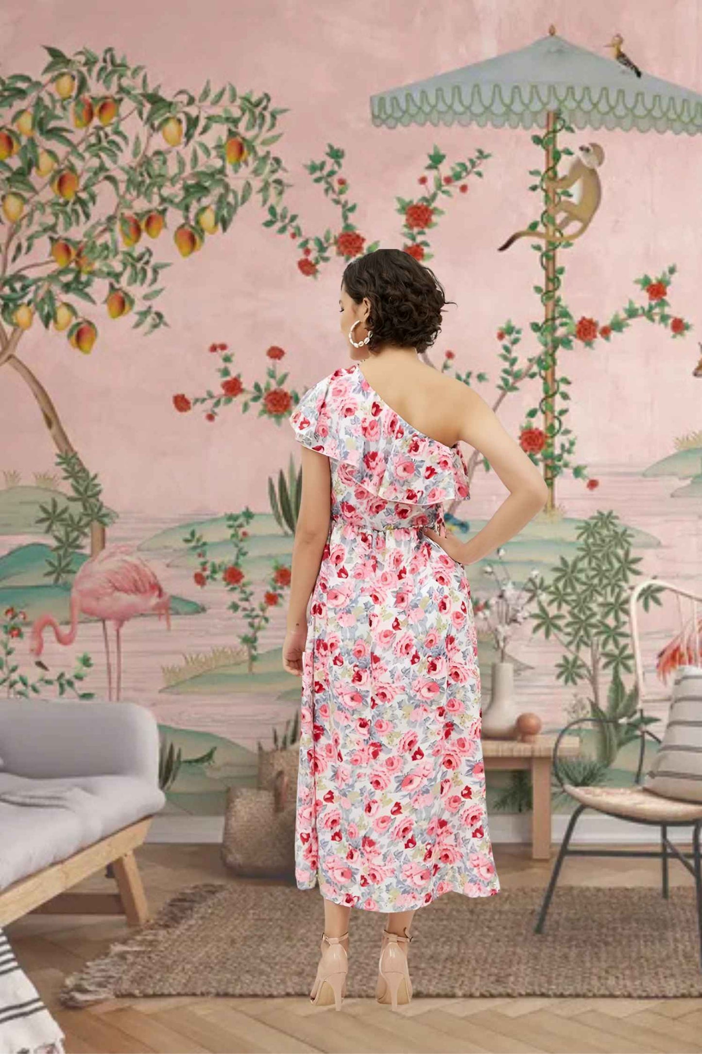 Rear angle showing color waterfall