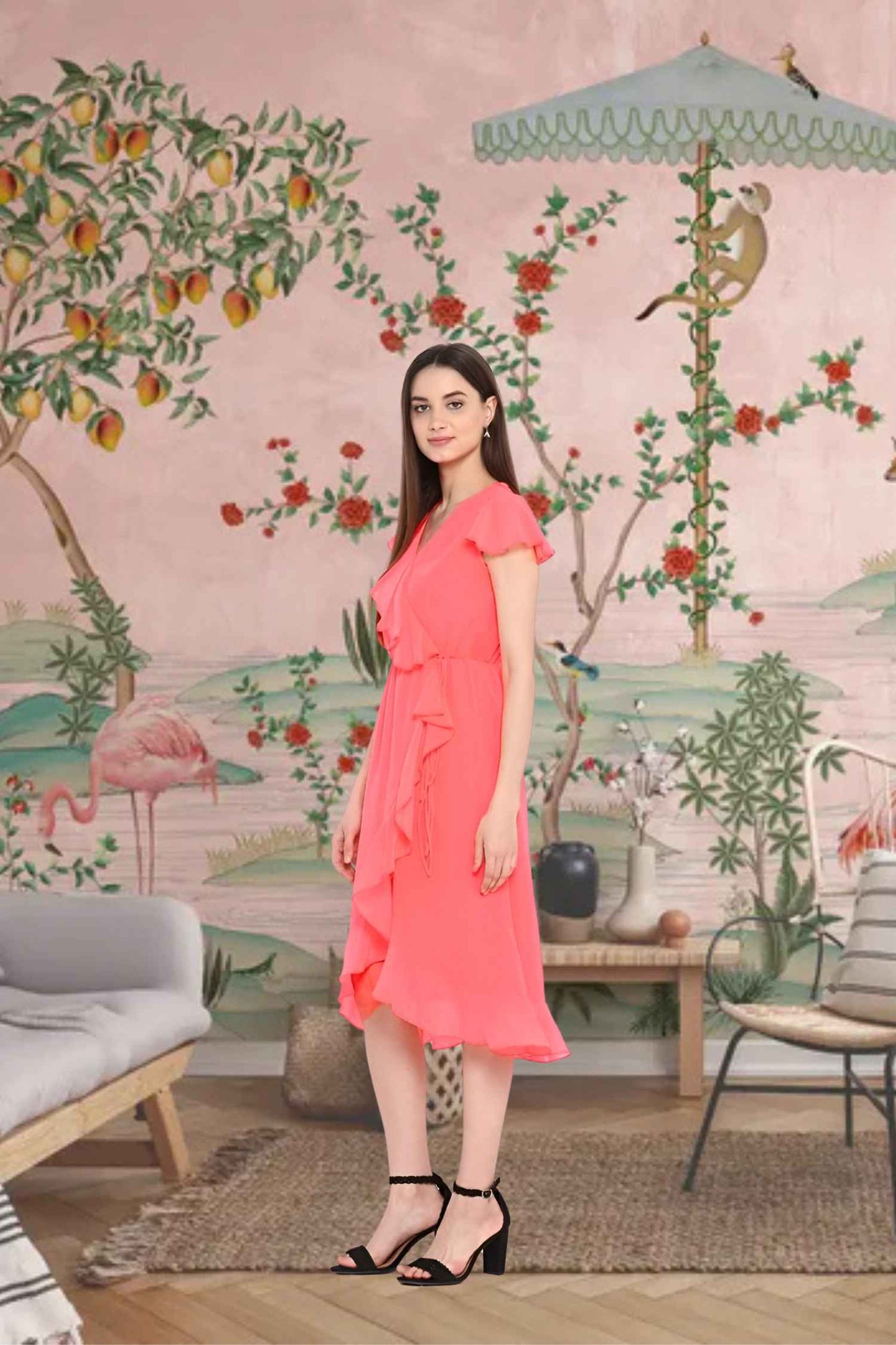 Profile where fabric becomes sea spray