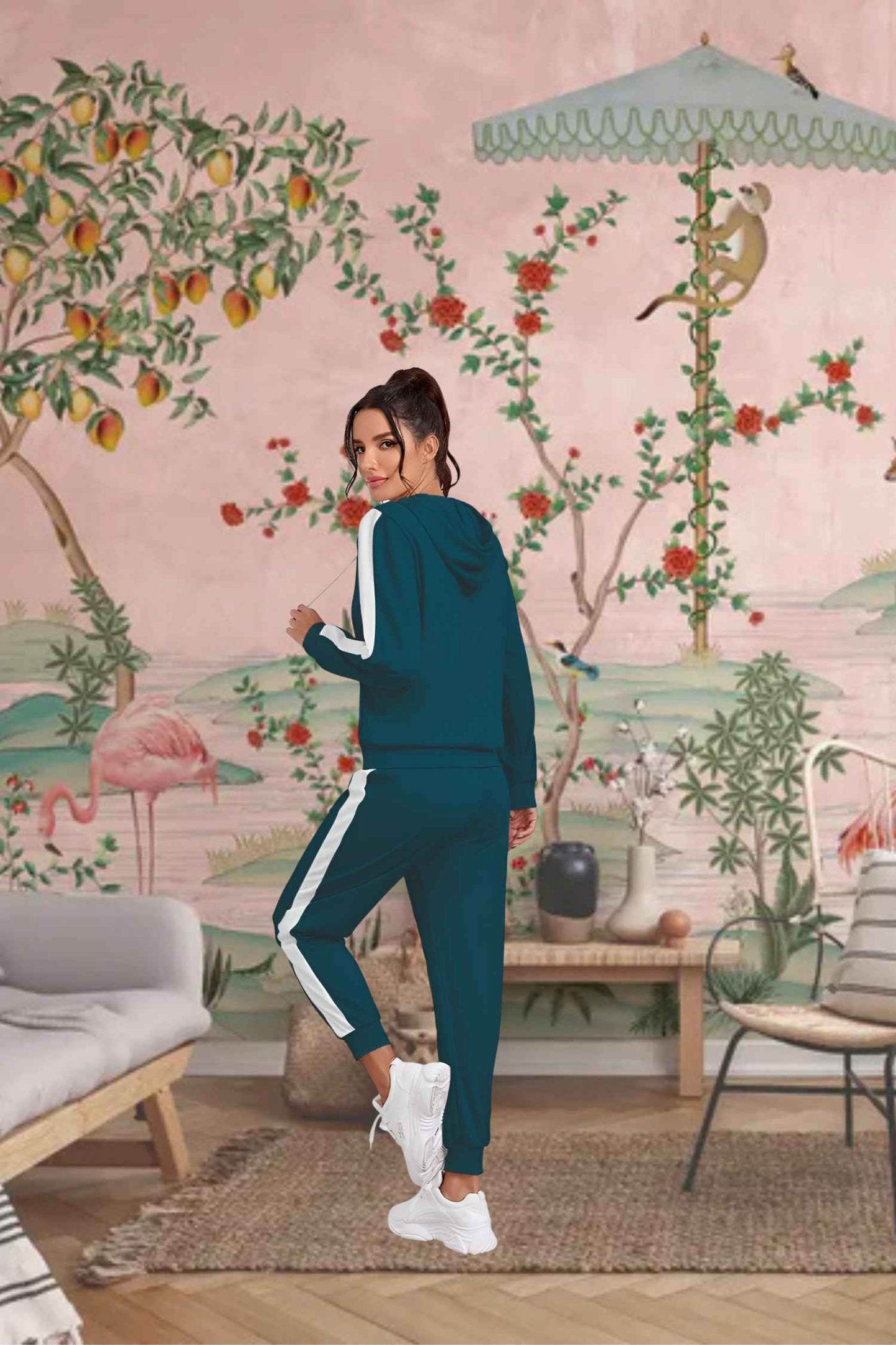 Rear shot showing quantum stitching