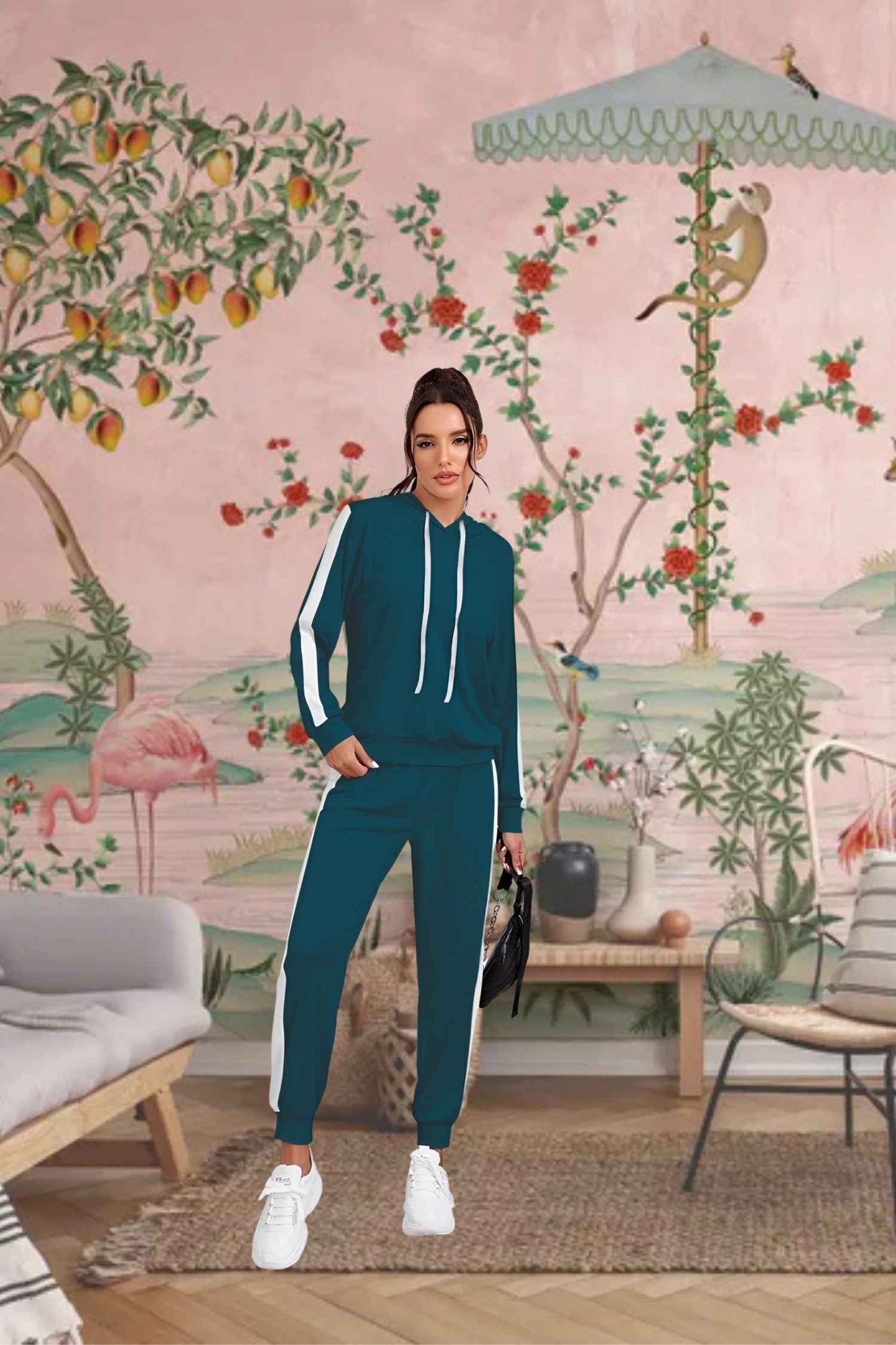 Front view: Hood raised against reality