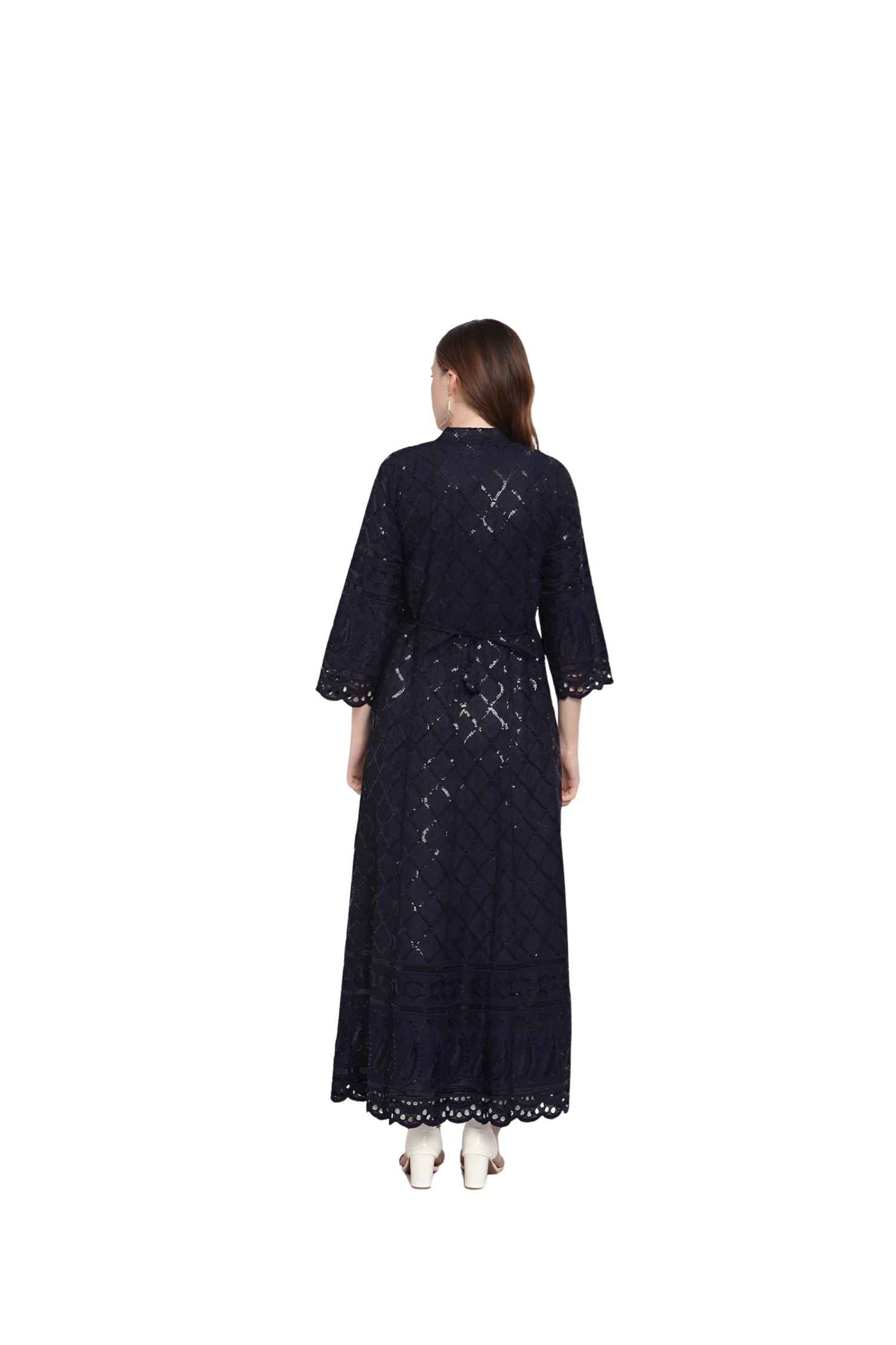 Rear view of the moonlit embroidery