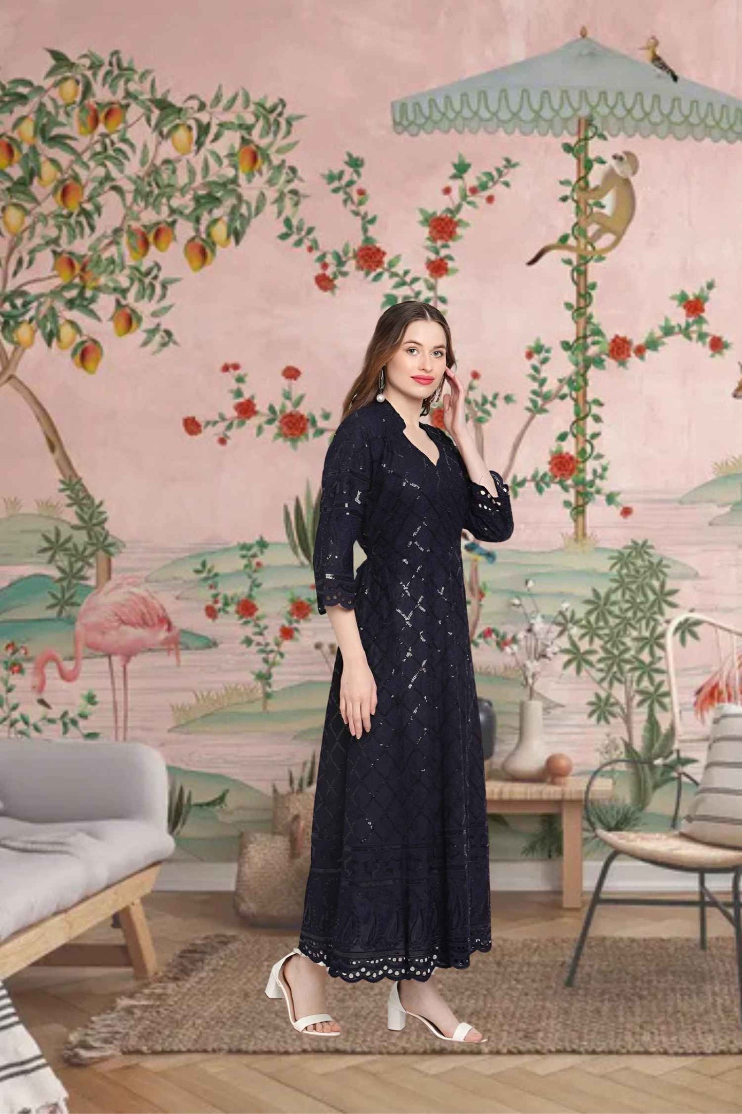 Side profile with the soft glow of twilight