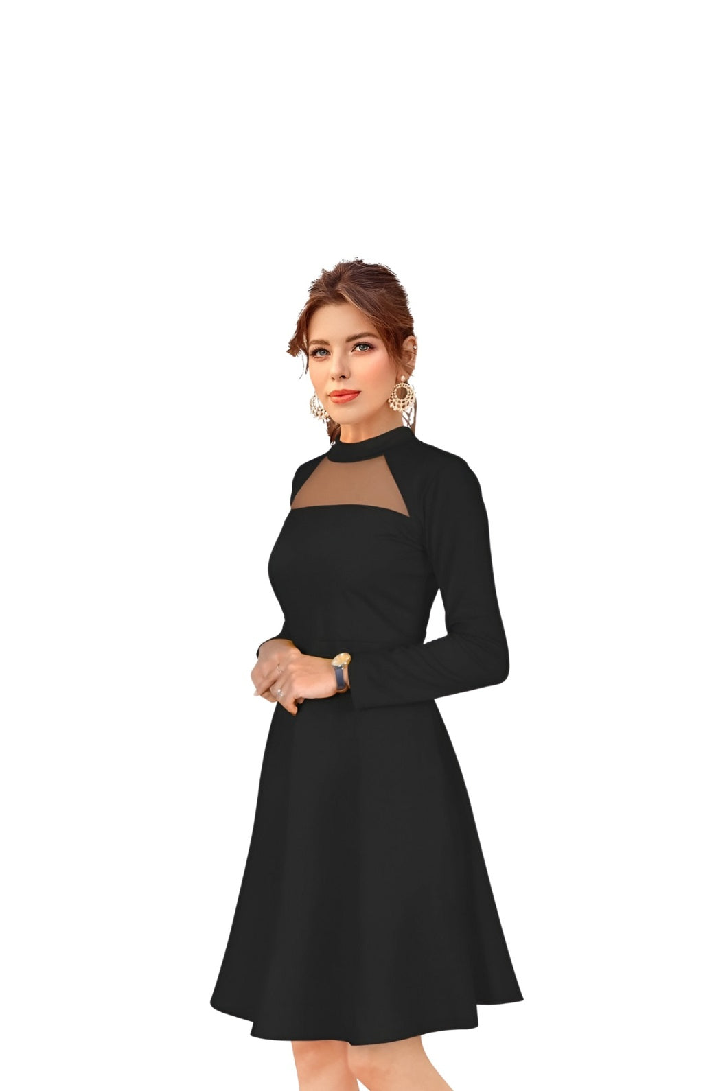 Focused shot on neckline and upper chest detail