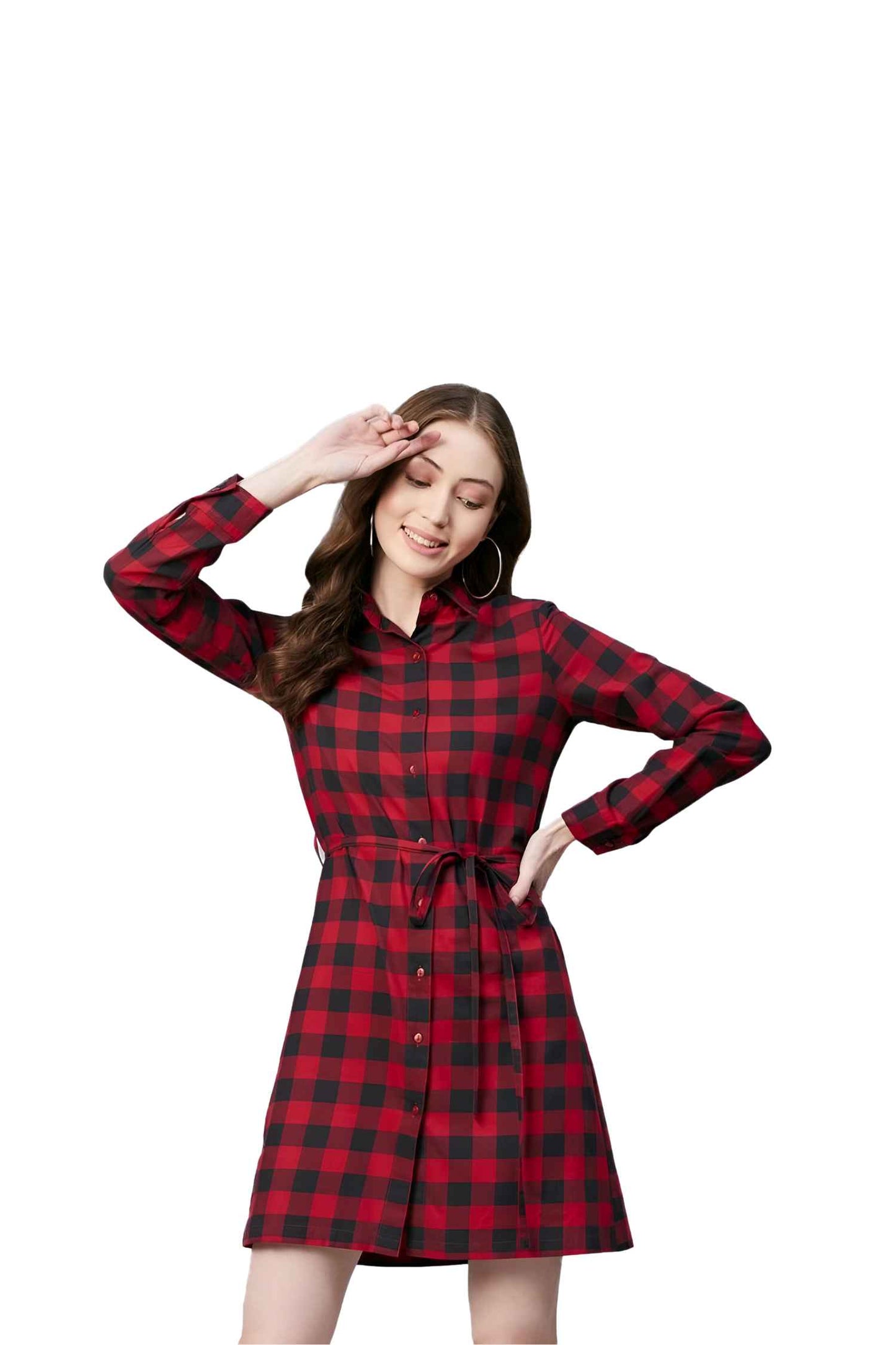 Dress isolated like a struck match