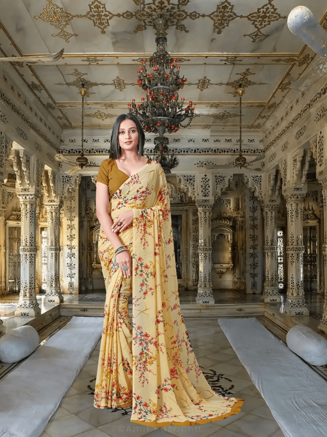 Model showcasing avant-garde print movement