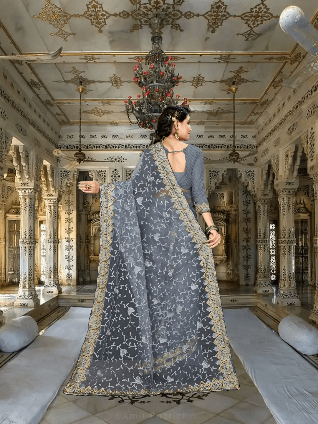 Macro of stitchwork under studio lights, each knot microscope-sharp