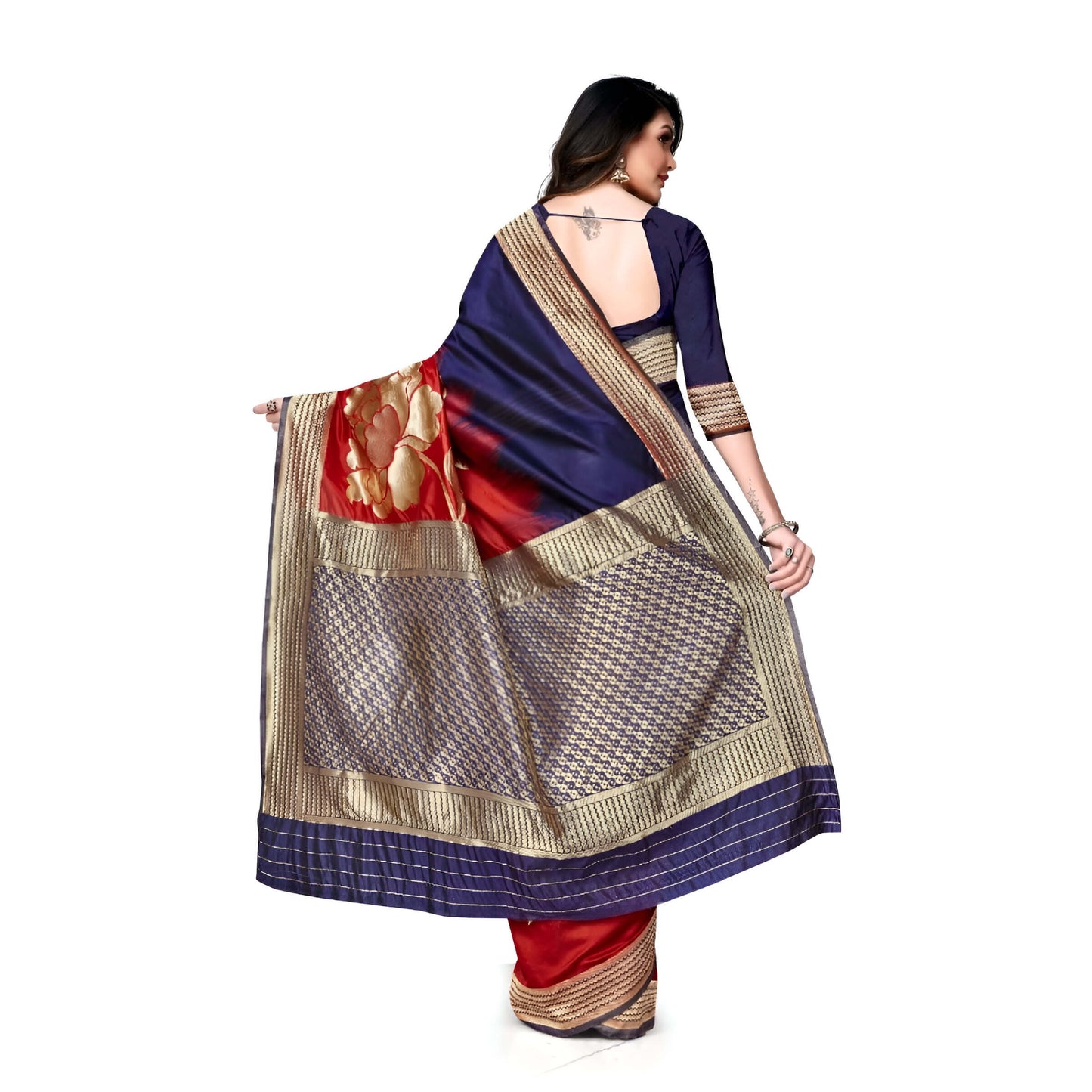 Close-up of gold-border texture