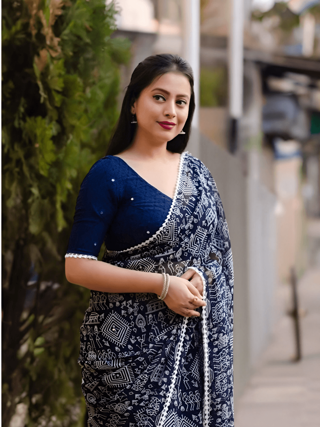 Macro of star-like ombre details catching light