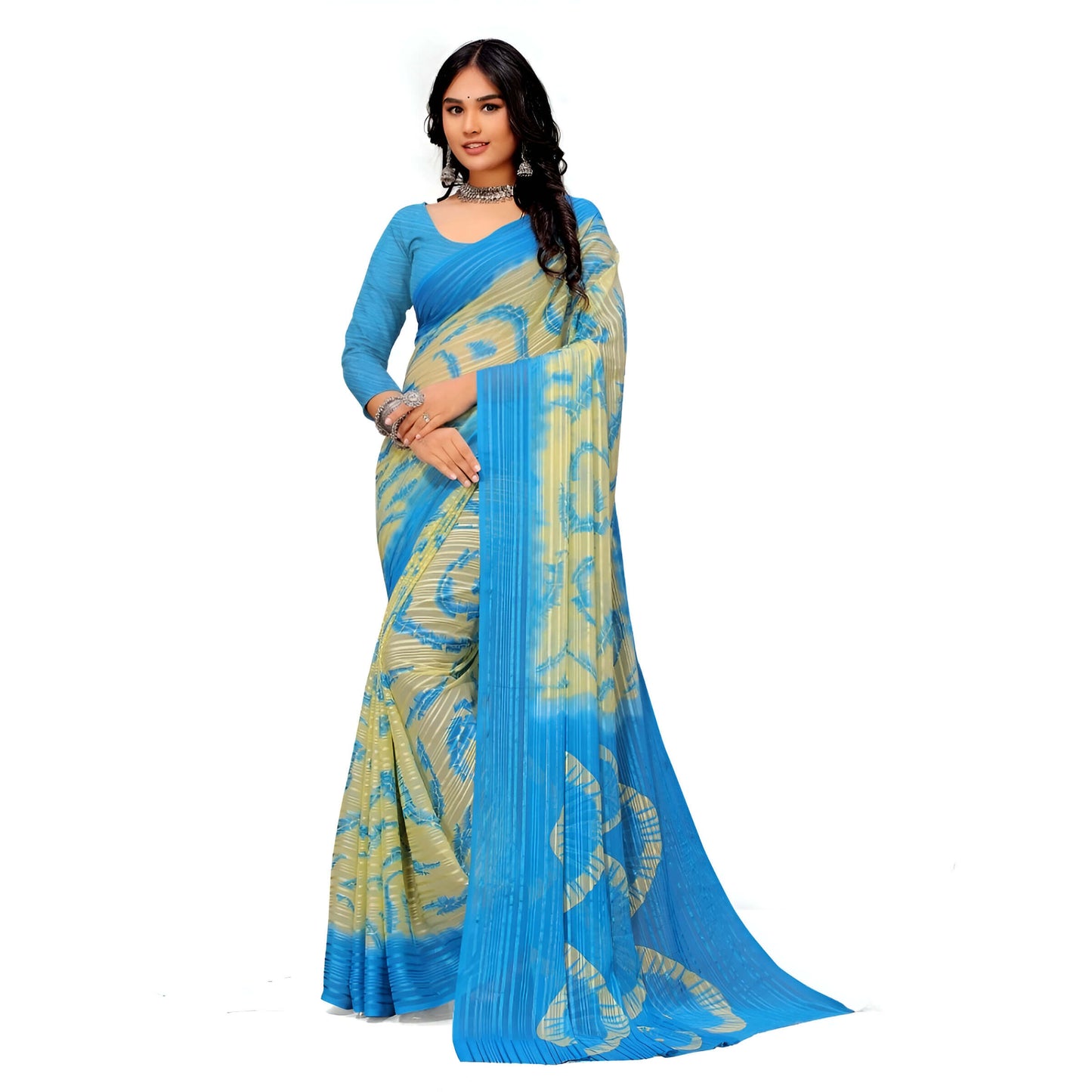 Unstitched blouse fabric for custom designs