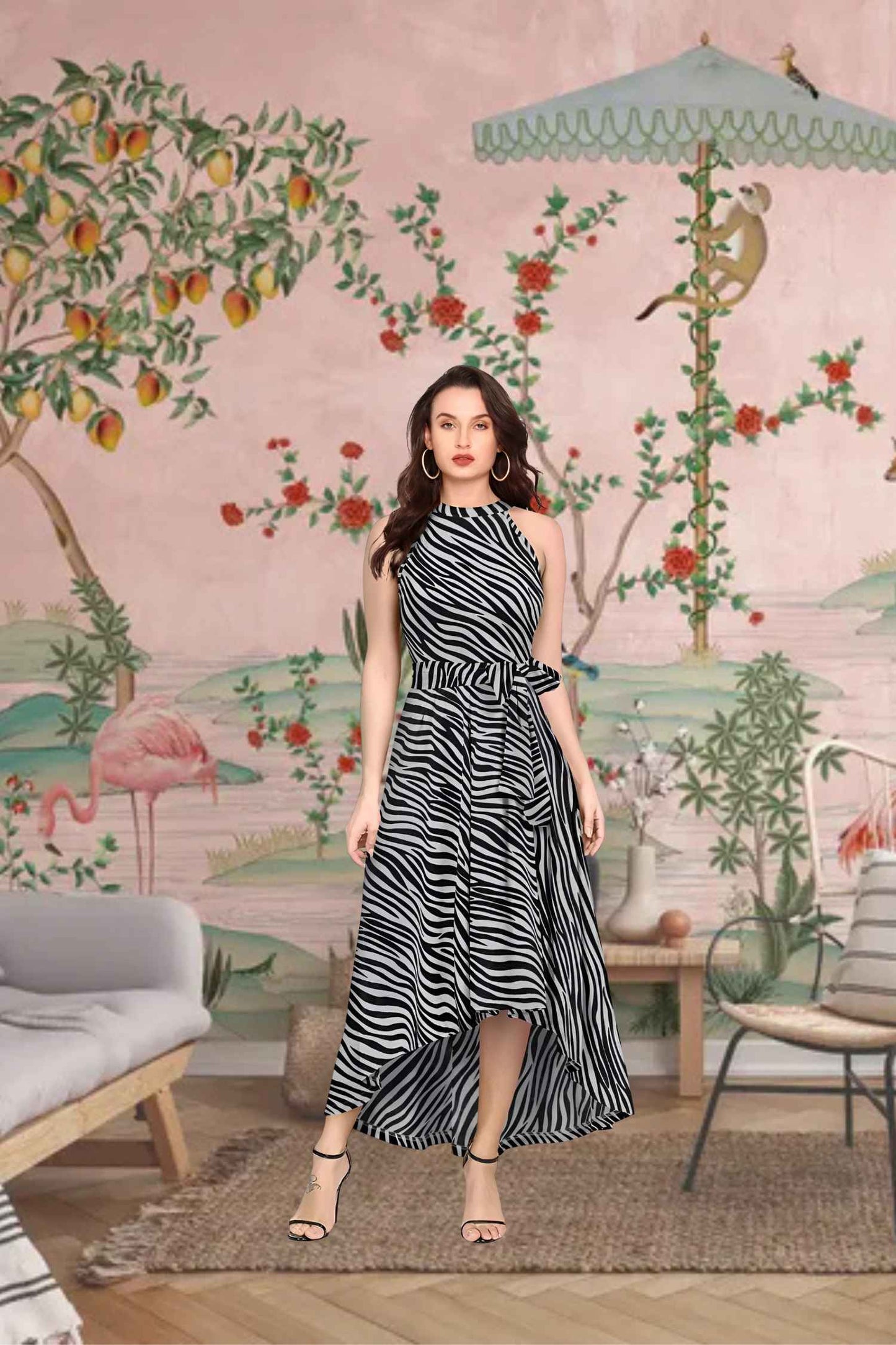 Front view: Stripes mid-power surge under club lights