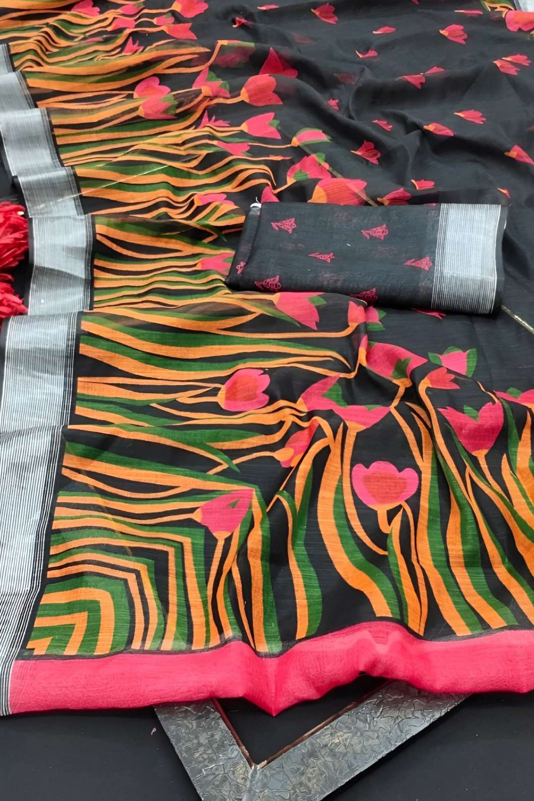 Close-up studio image emphasizing digital patterns