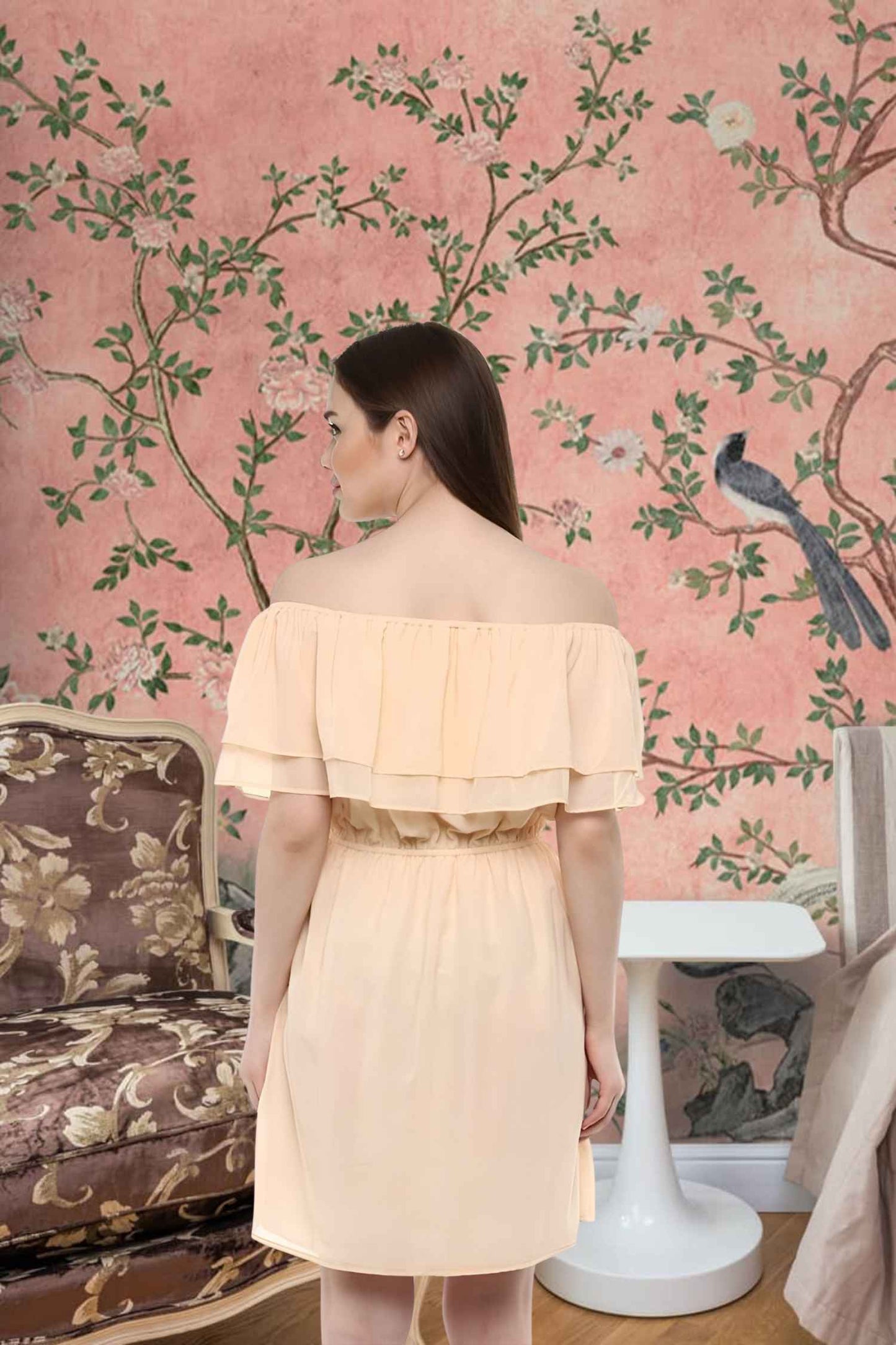 Rear angle showing the rebellion of seams