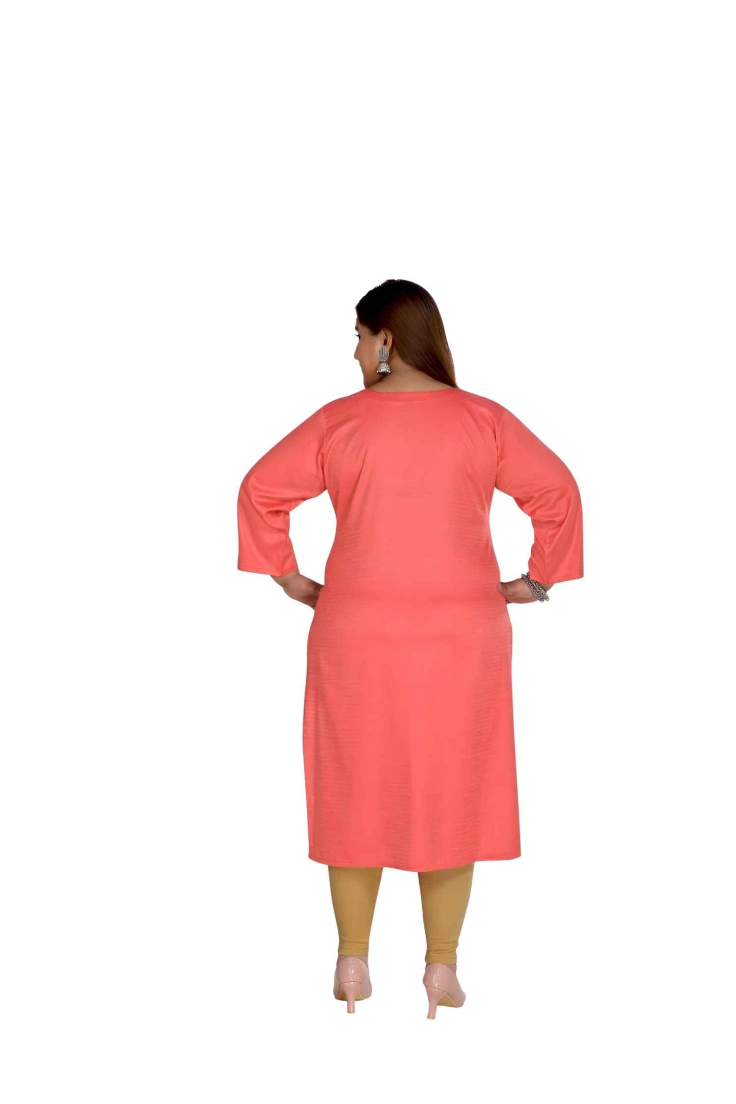 Clean back shot highlighting the smooth rayon fabric 🌸