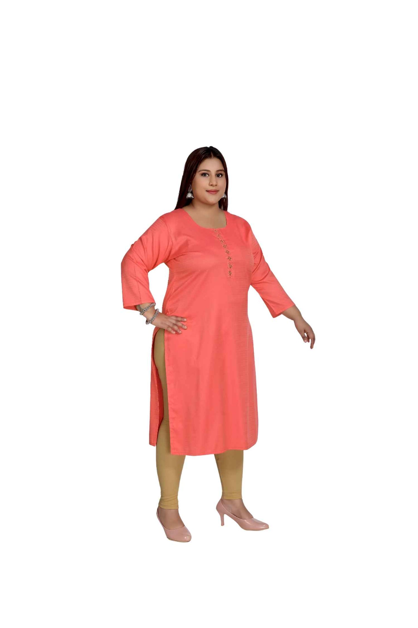 Side profile showcasing the flawless straight fit ✨