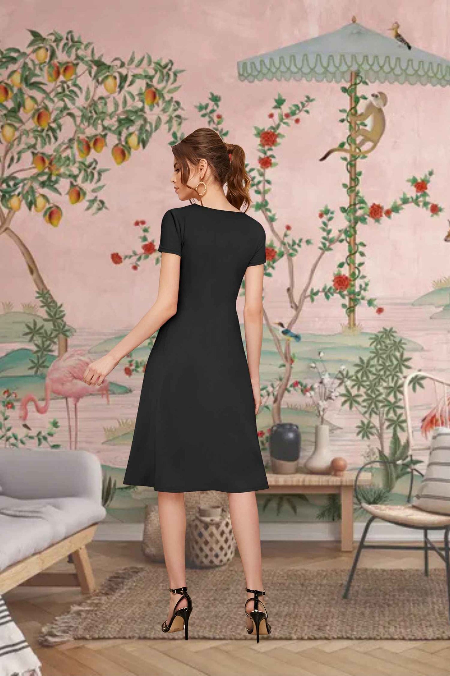 Back view highlighting the soft body-fit contour