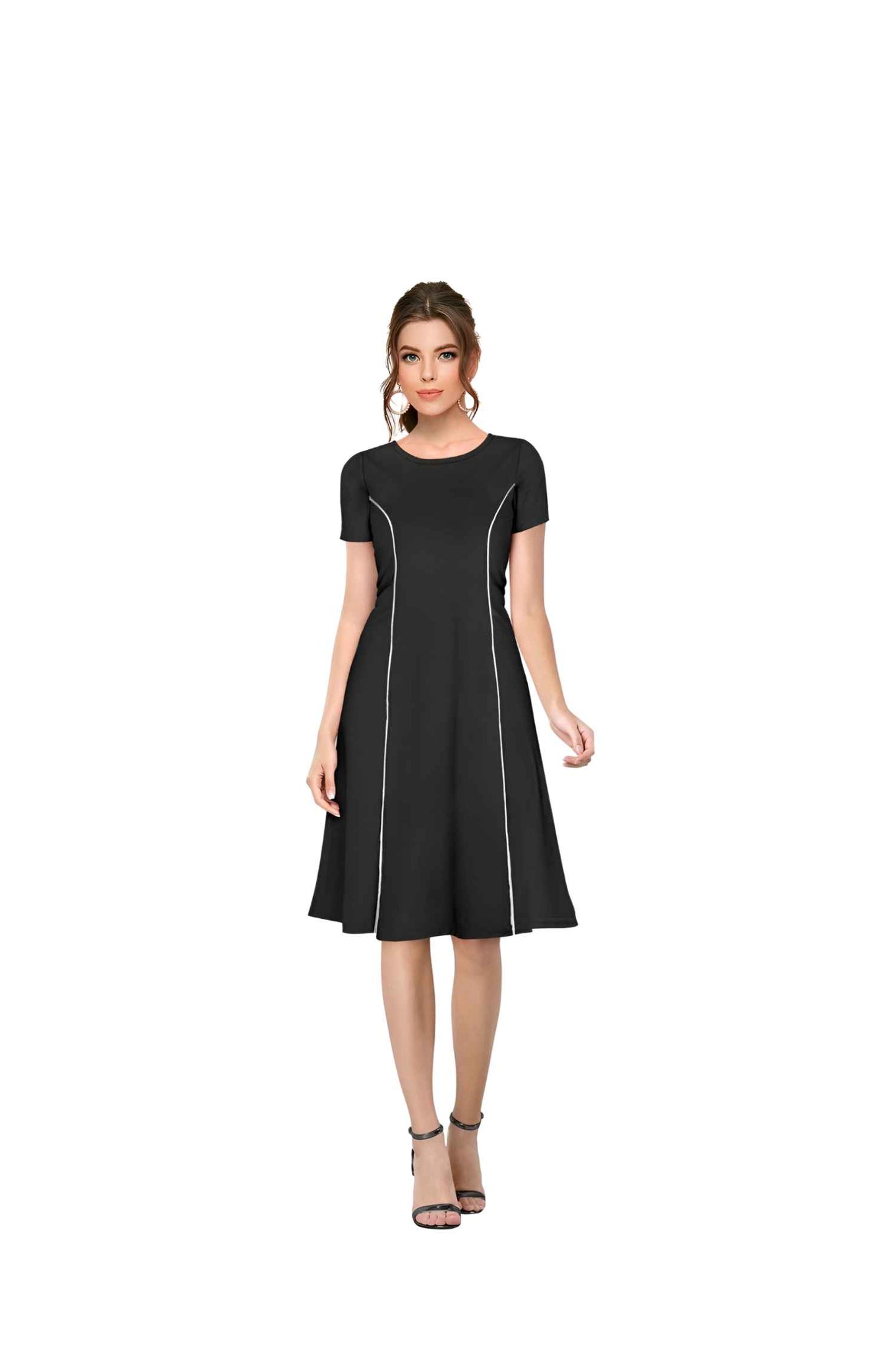 Studio shot front pose without background