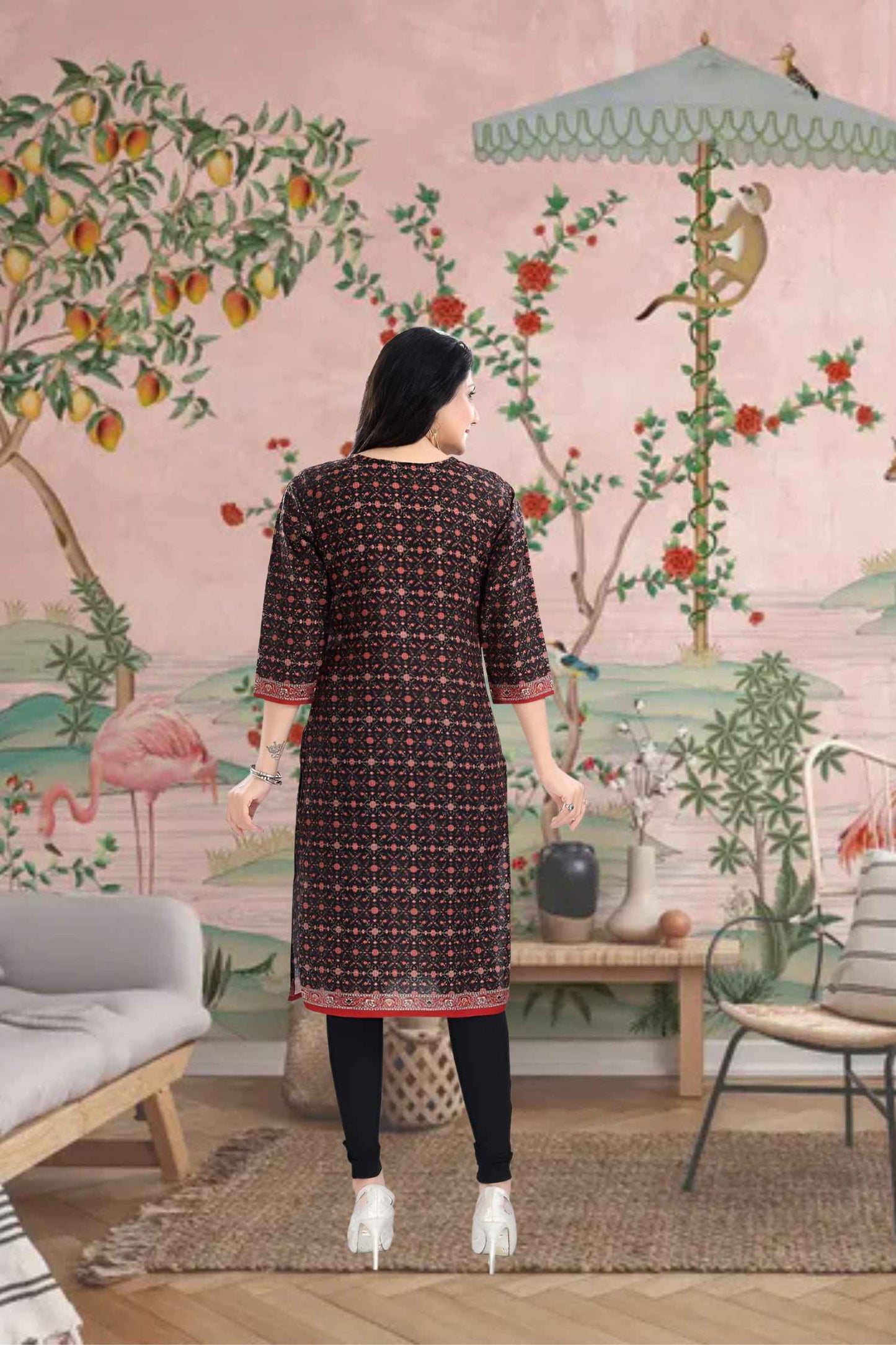 Back seams like carefully ruled manuscript lines