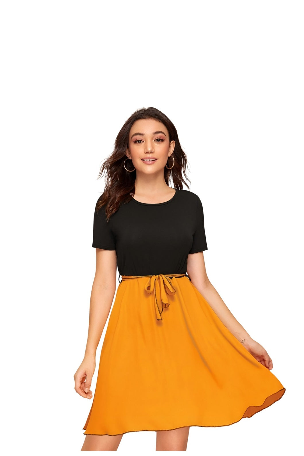 Front image of The Solar Requiem dress on clean white background