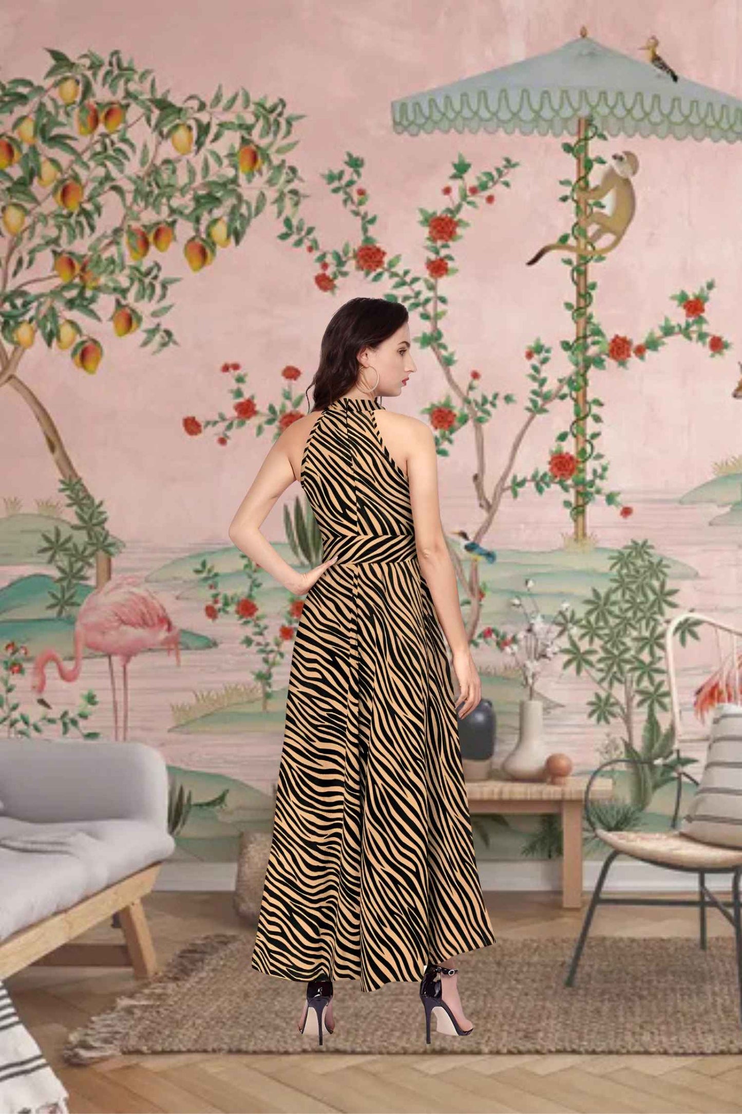 Rear angle showing stripe cadence