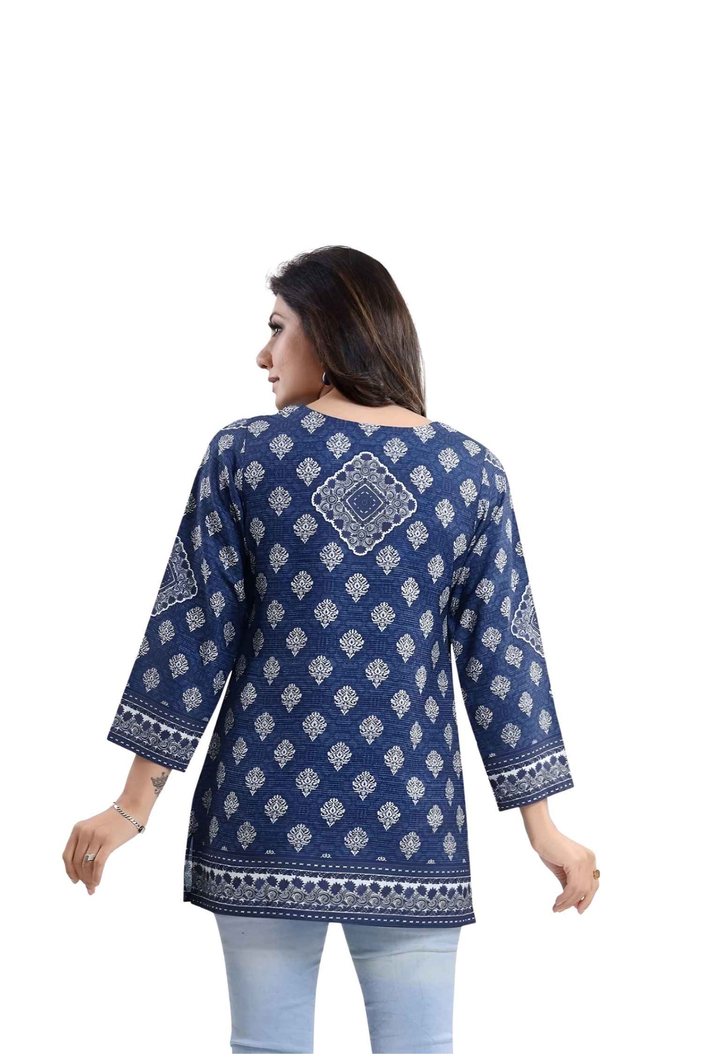 Clean back view showing print's secret geometry