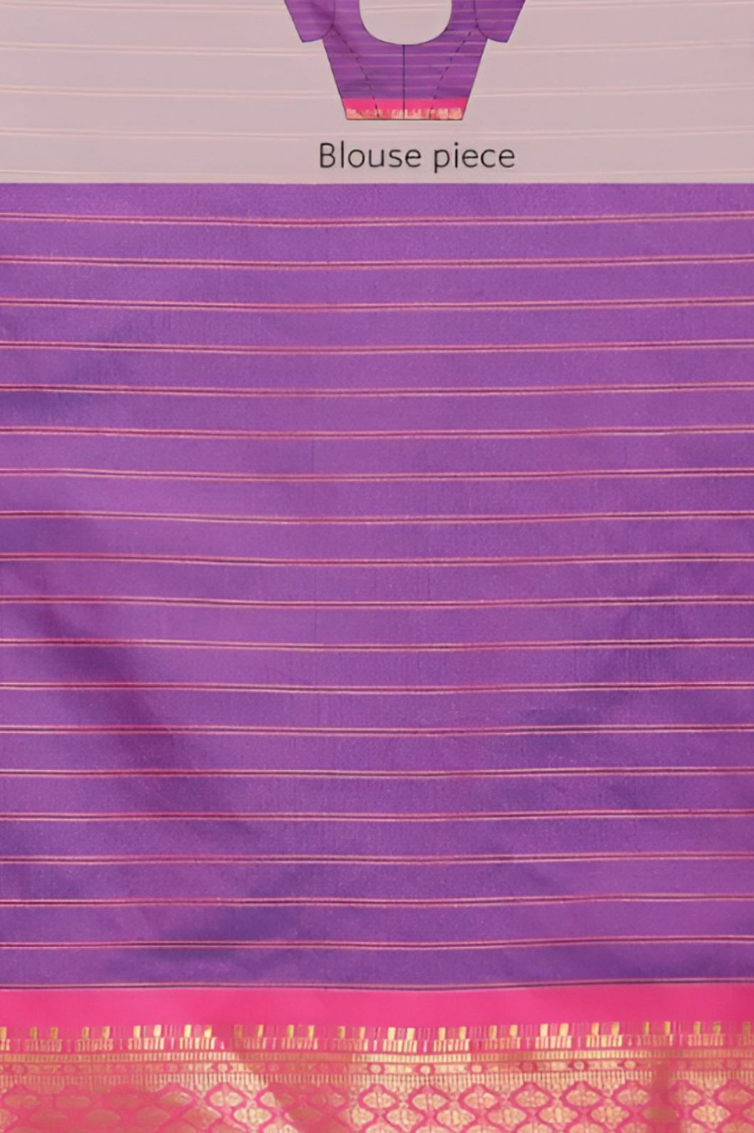 Close-up of studio blouse with cotton silk shine and grid