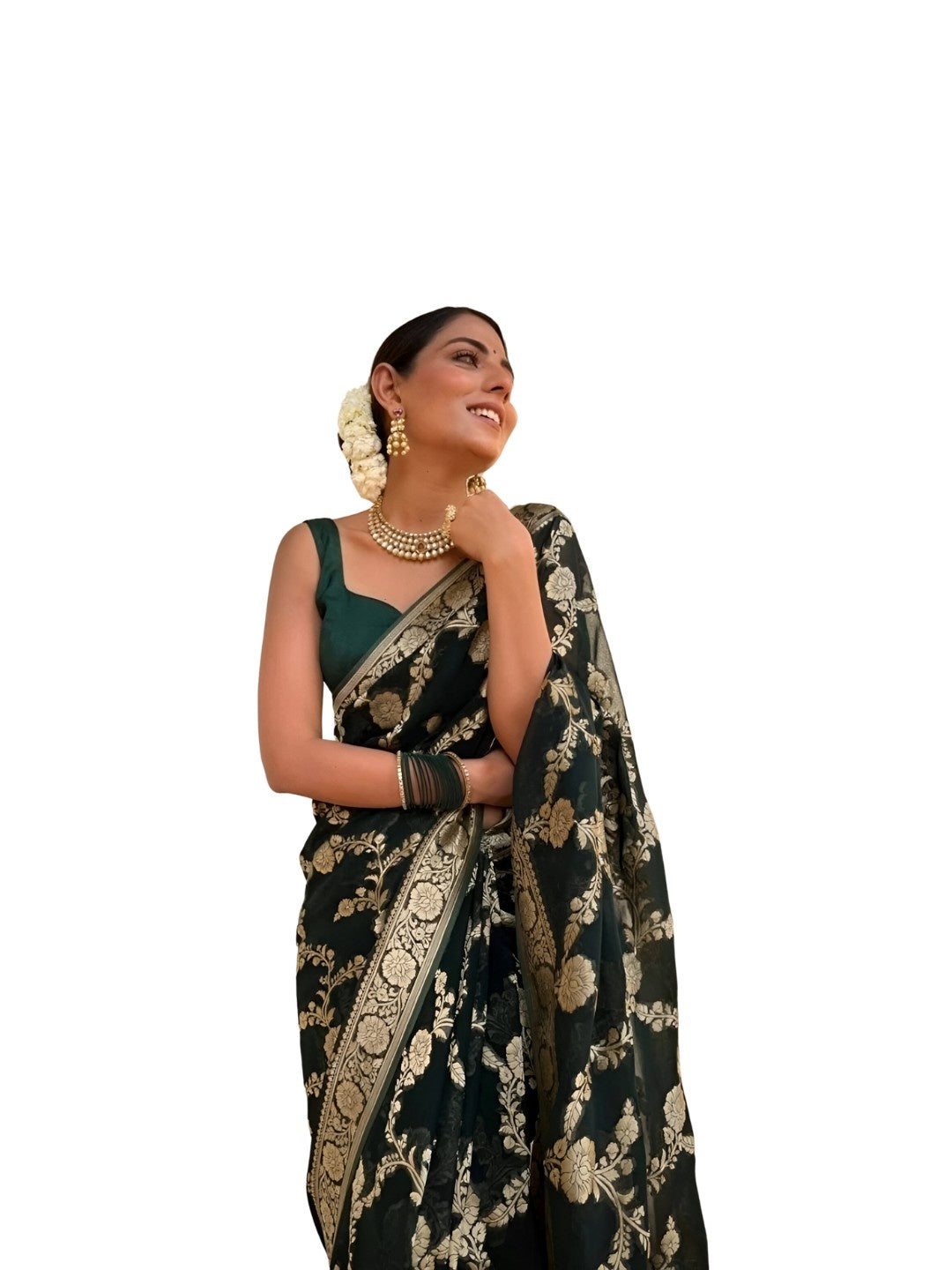 White background full front pose