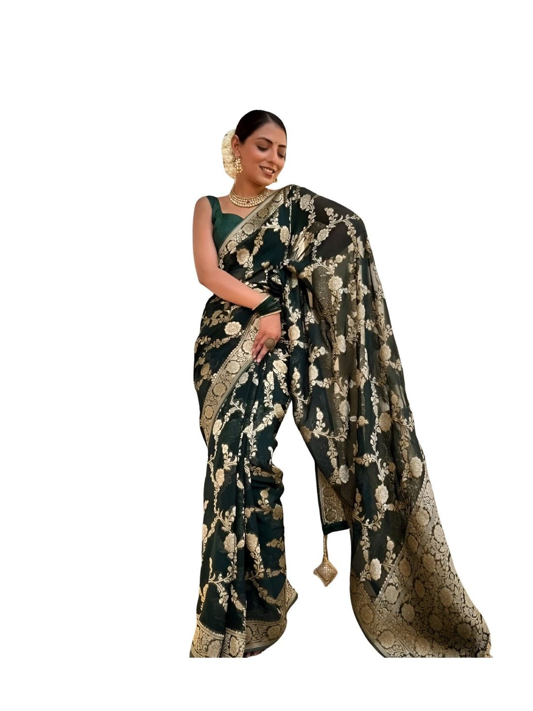 White background full front pose