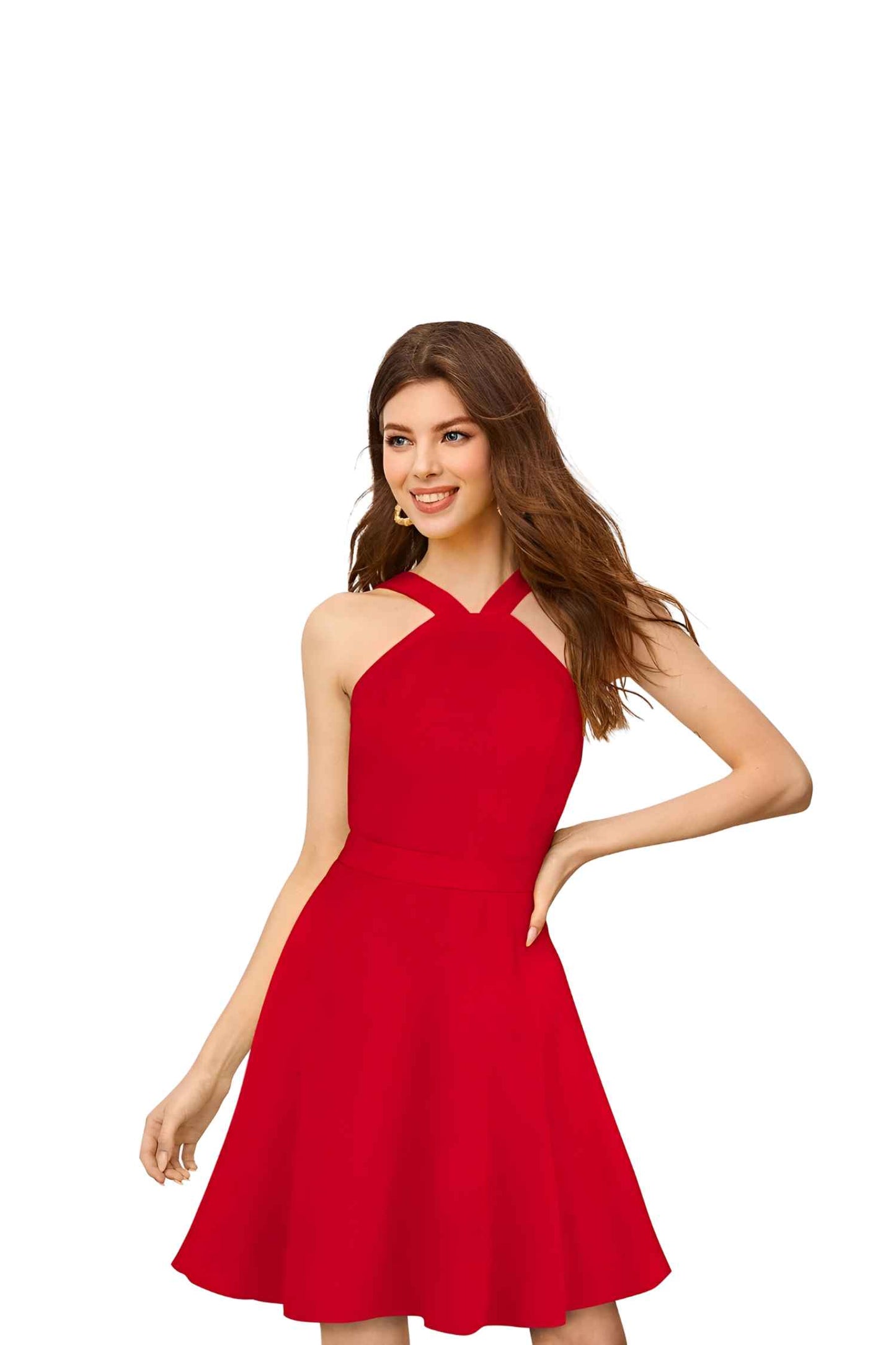 Studio front view without background showing sleek silhouette