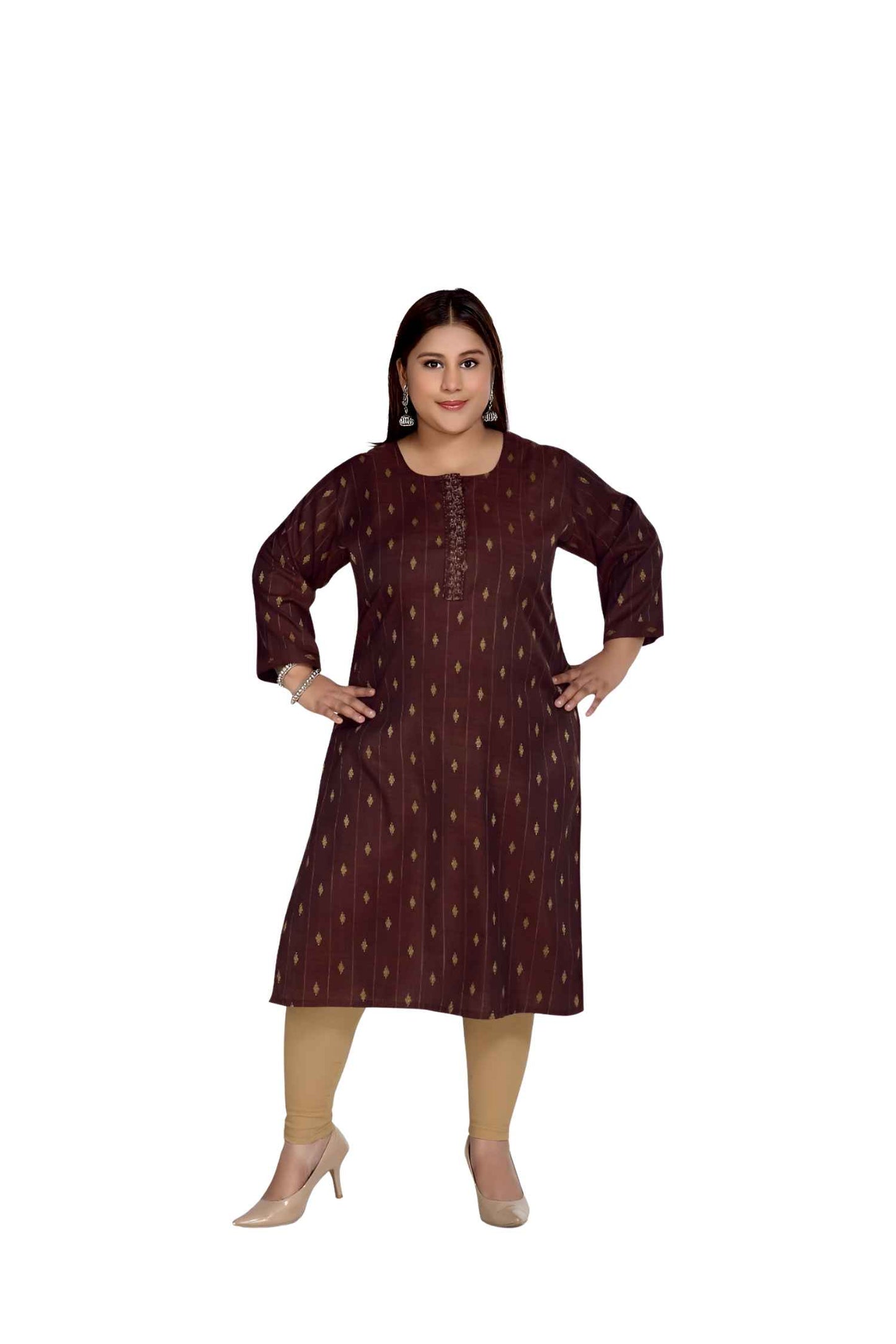 Isolated kurti shining like a maroon ember