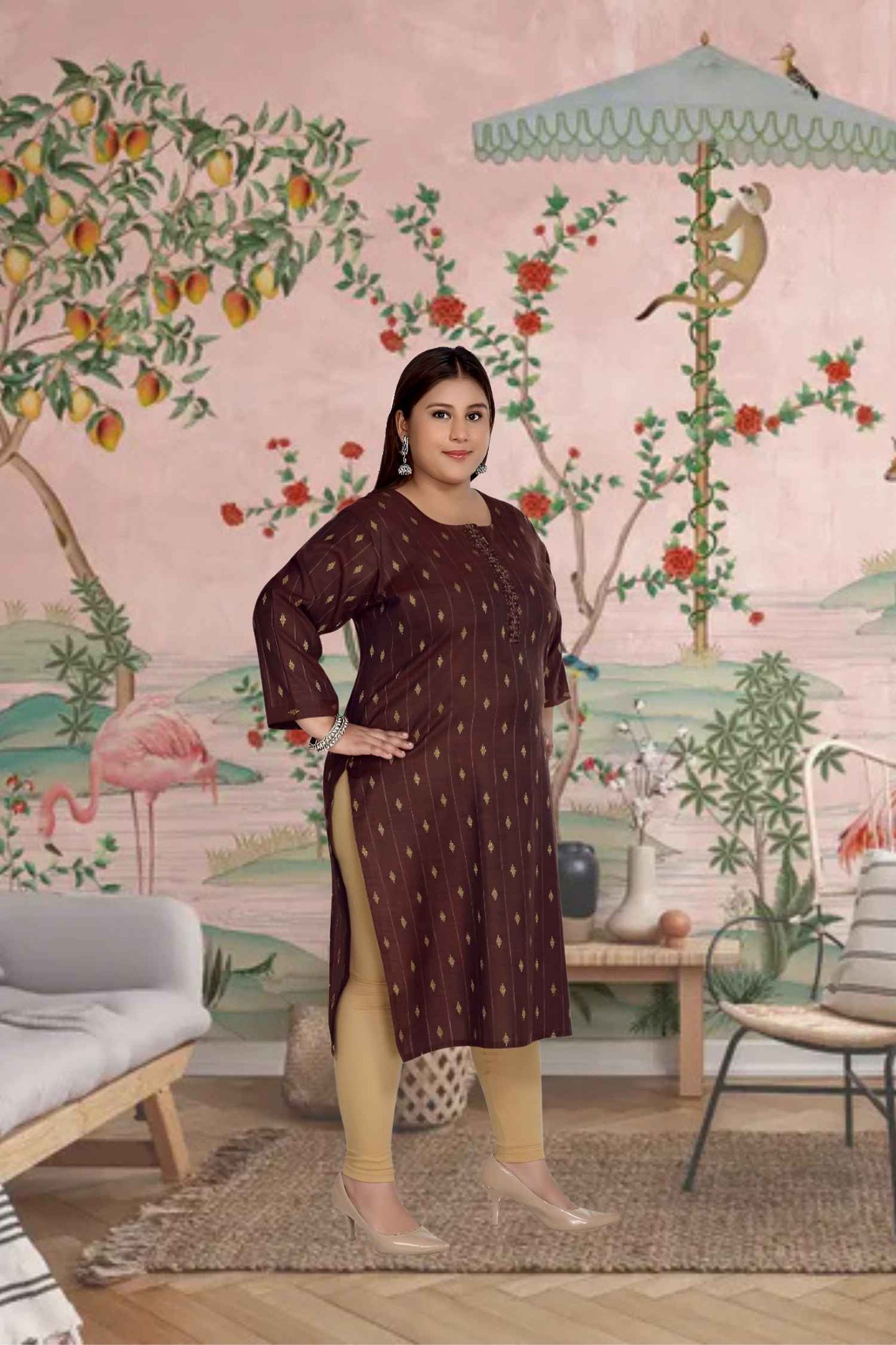 Side profile showing maroon and gold in fluid movement