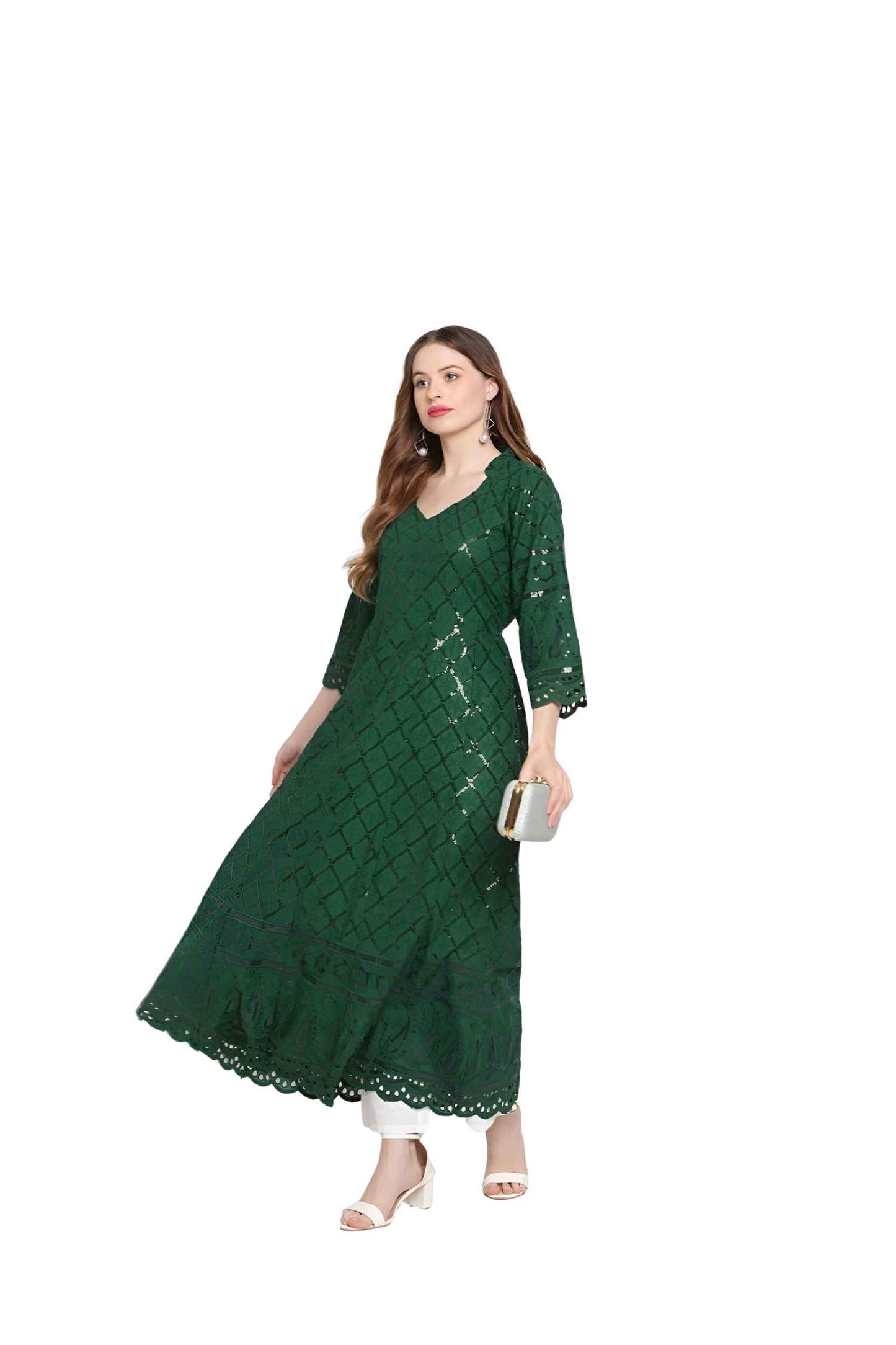 Isolated kurti like a forest silhouette