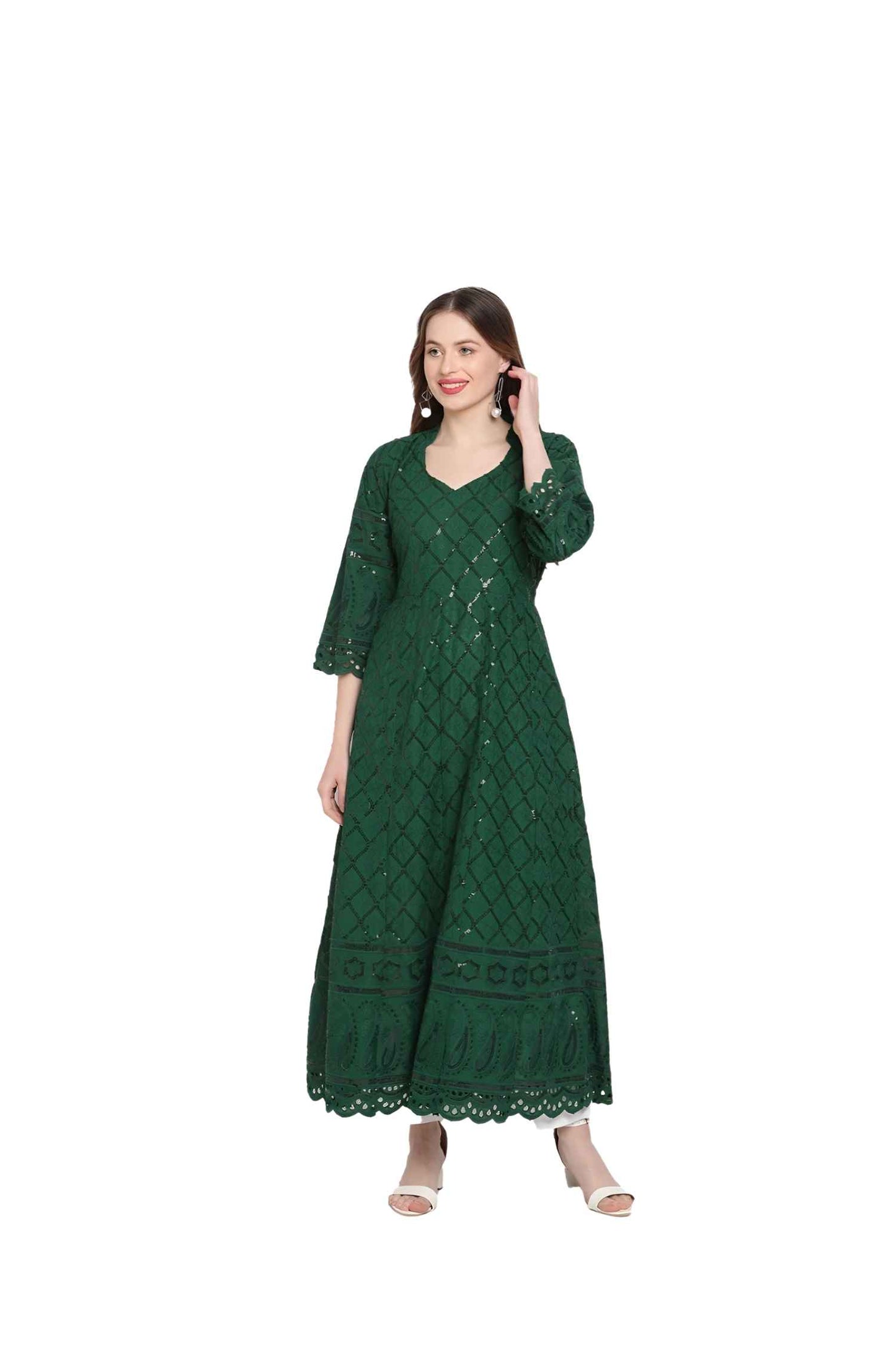 Isolated kurti like a forest silhouette