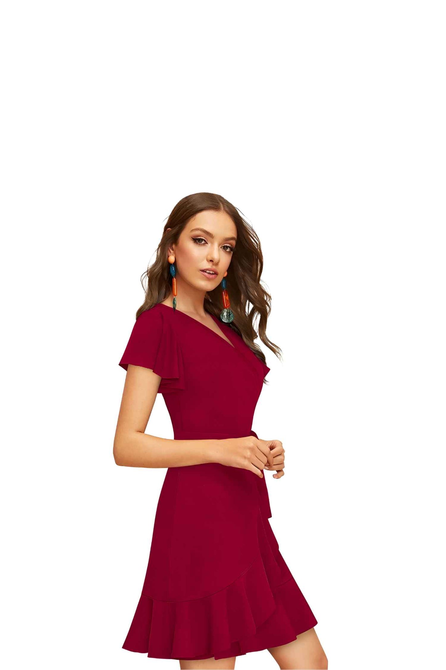 Flat lay confessing all maroon secrets