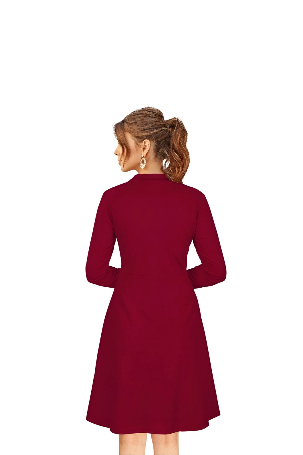 Studio back shot – fluid cut and length highlighted