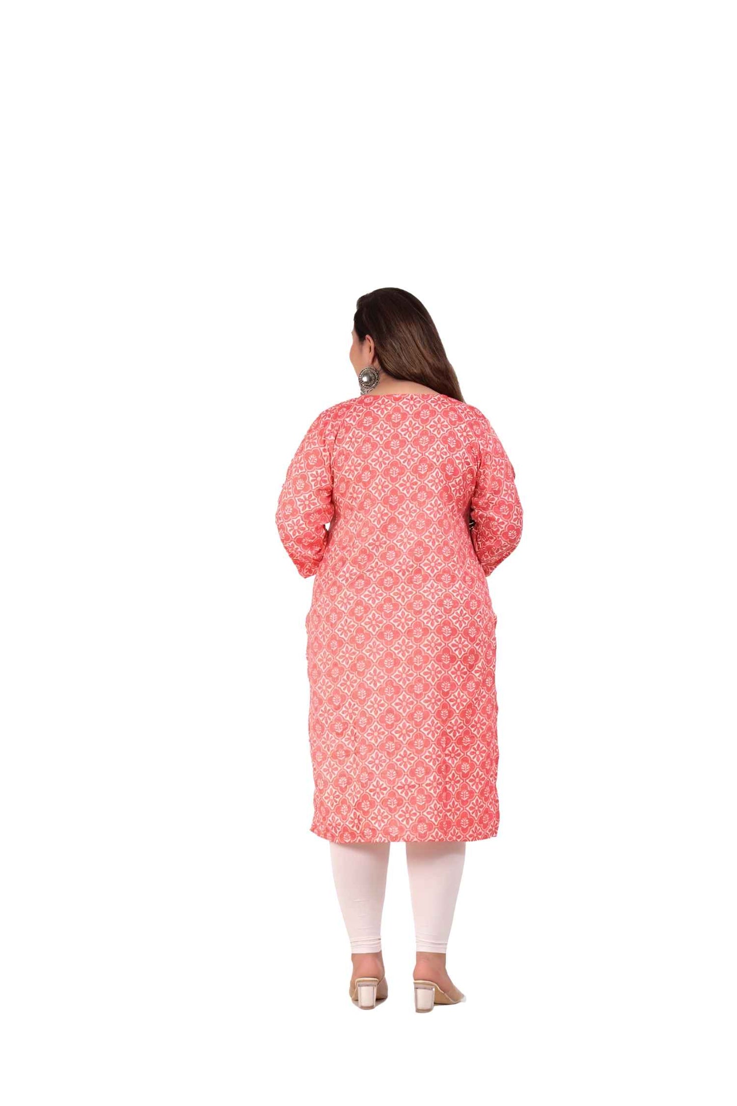 Rear view showing smooth, structured fit 🌸