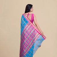  Back studio shot with blouse detailing and pallu clarity