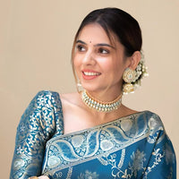 Front studio angle showing full saree design and color vibrance