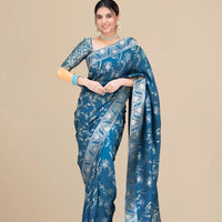  Front studio angle showing full saree design and color vibrance
