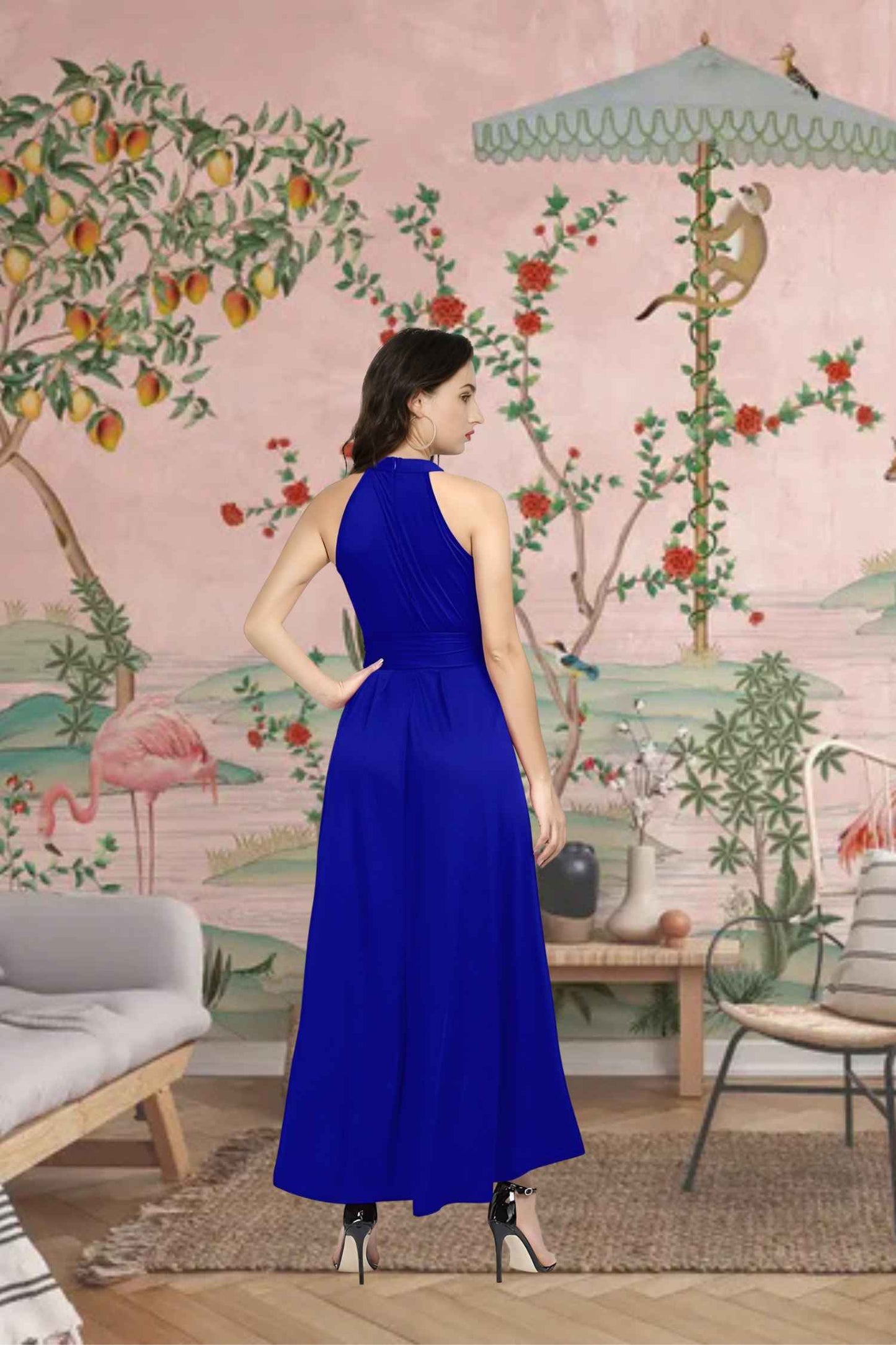 Rear angle showing infinite hem flow
