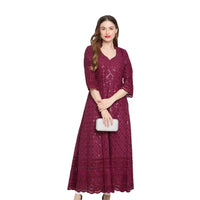  Isolated kurti glowing with intricate embroidery