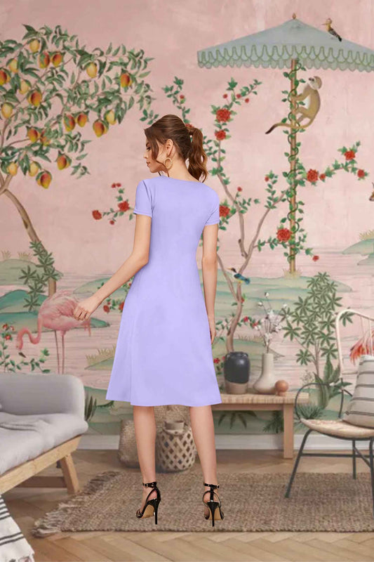  Back view showcasing smooth fall and body-fit contour